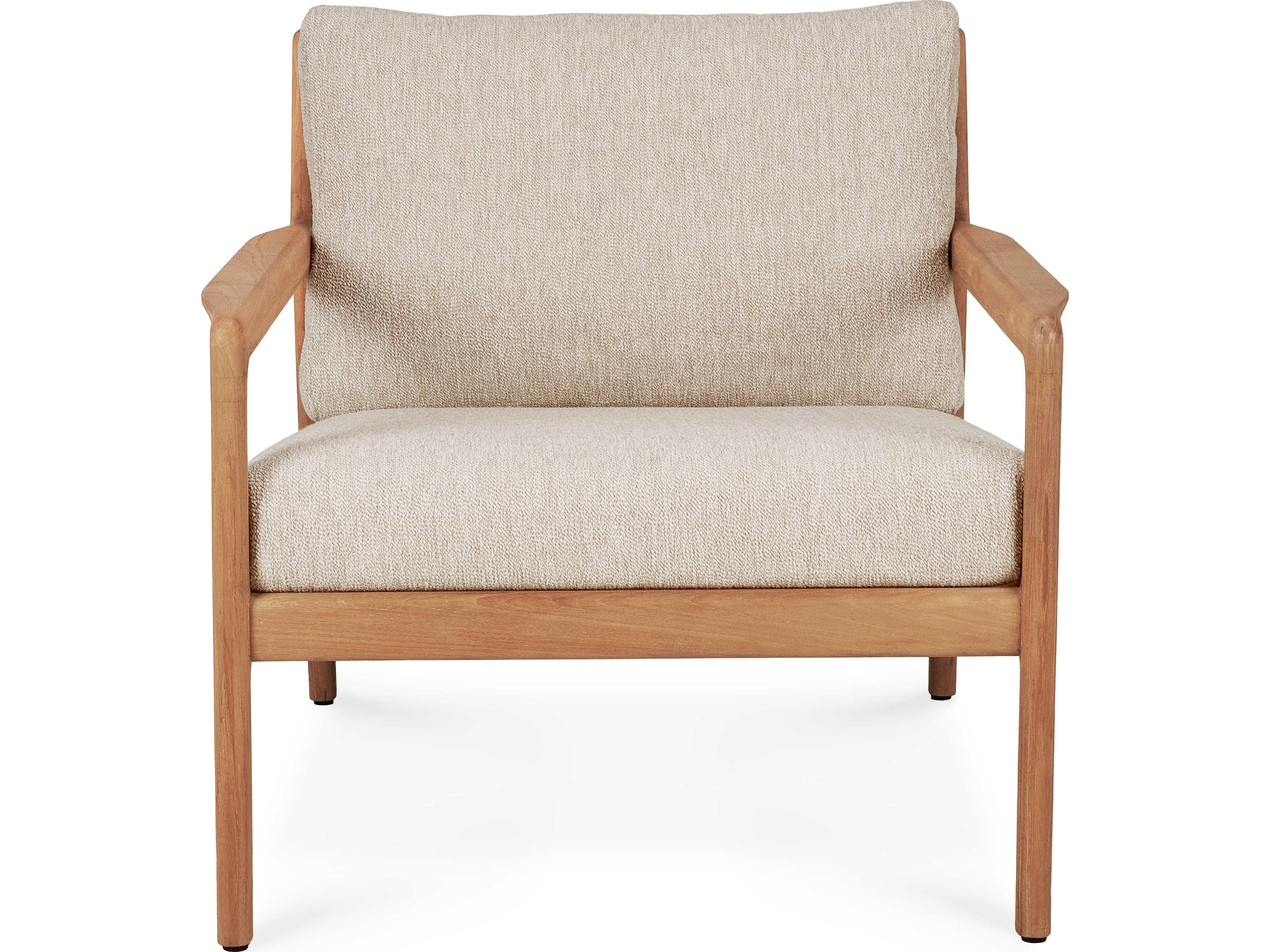 Ethnicraft Outdoor Jack Teak And Natural Lounge Chair