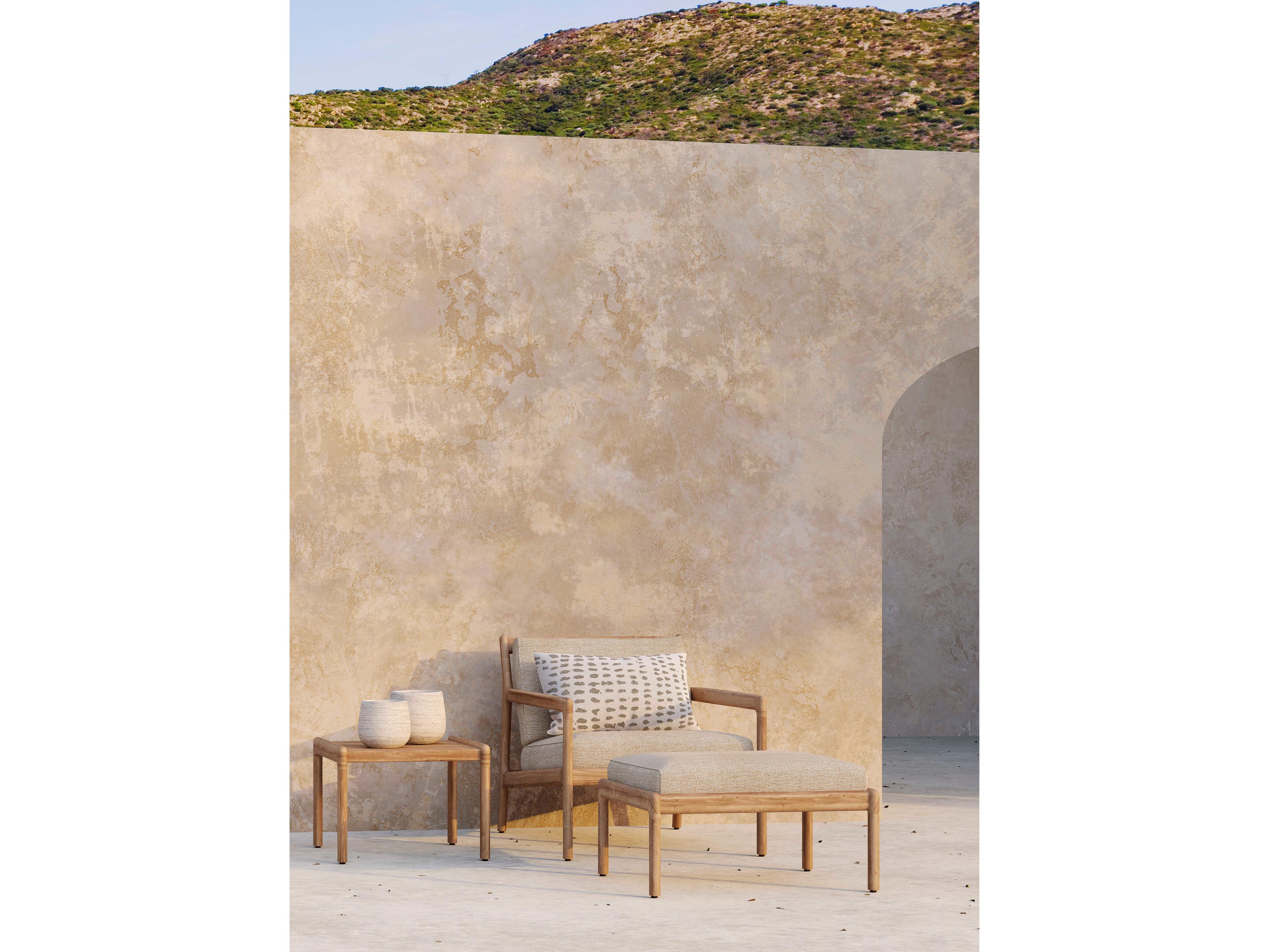 Ethnicraft Outdoor Jack Teak And Natural Lounge Chair