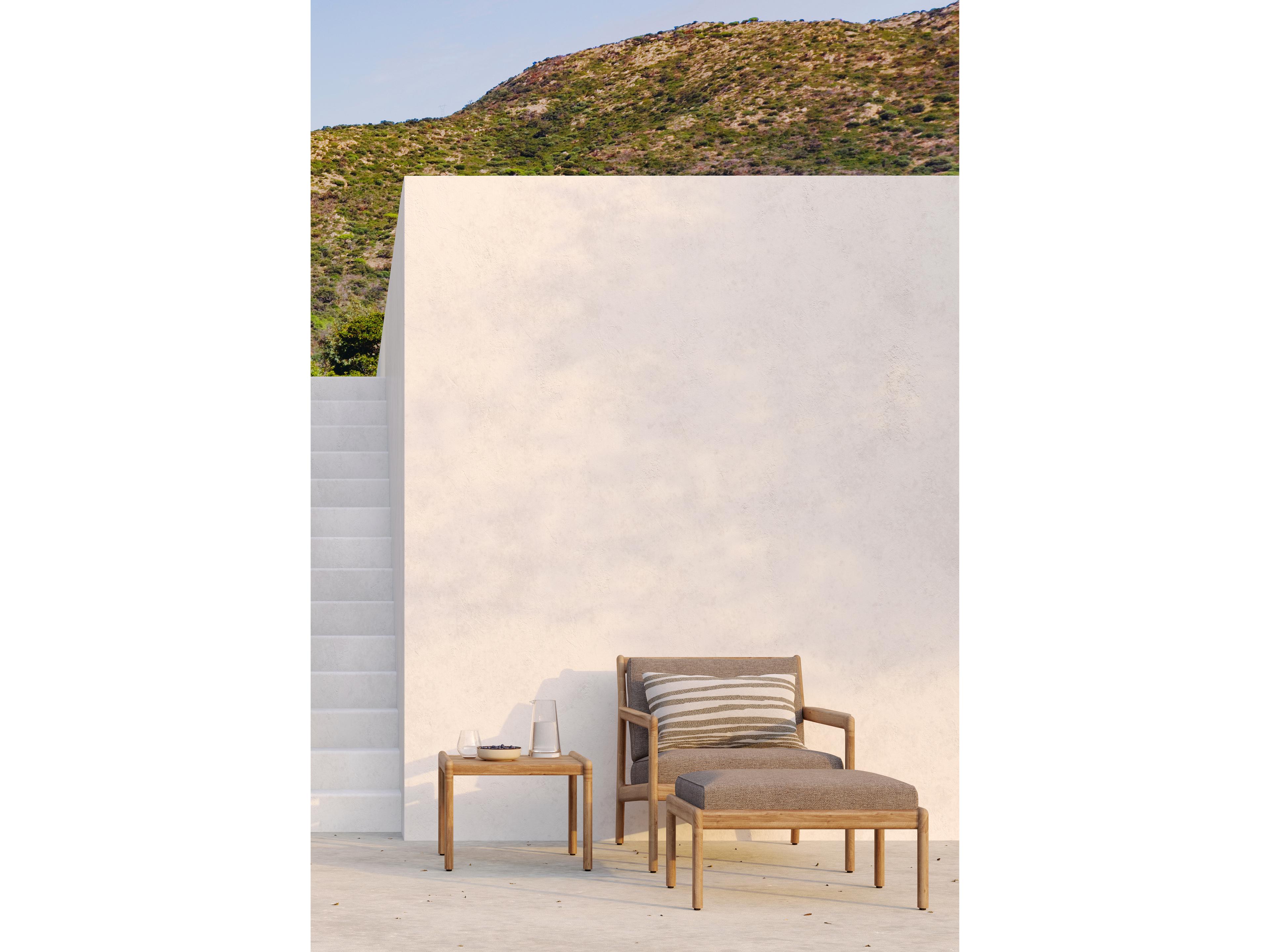 Ethnicraft Outdoor Jack Teak And Mocha Lounge Chair