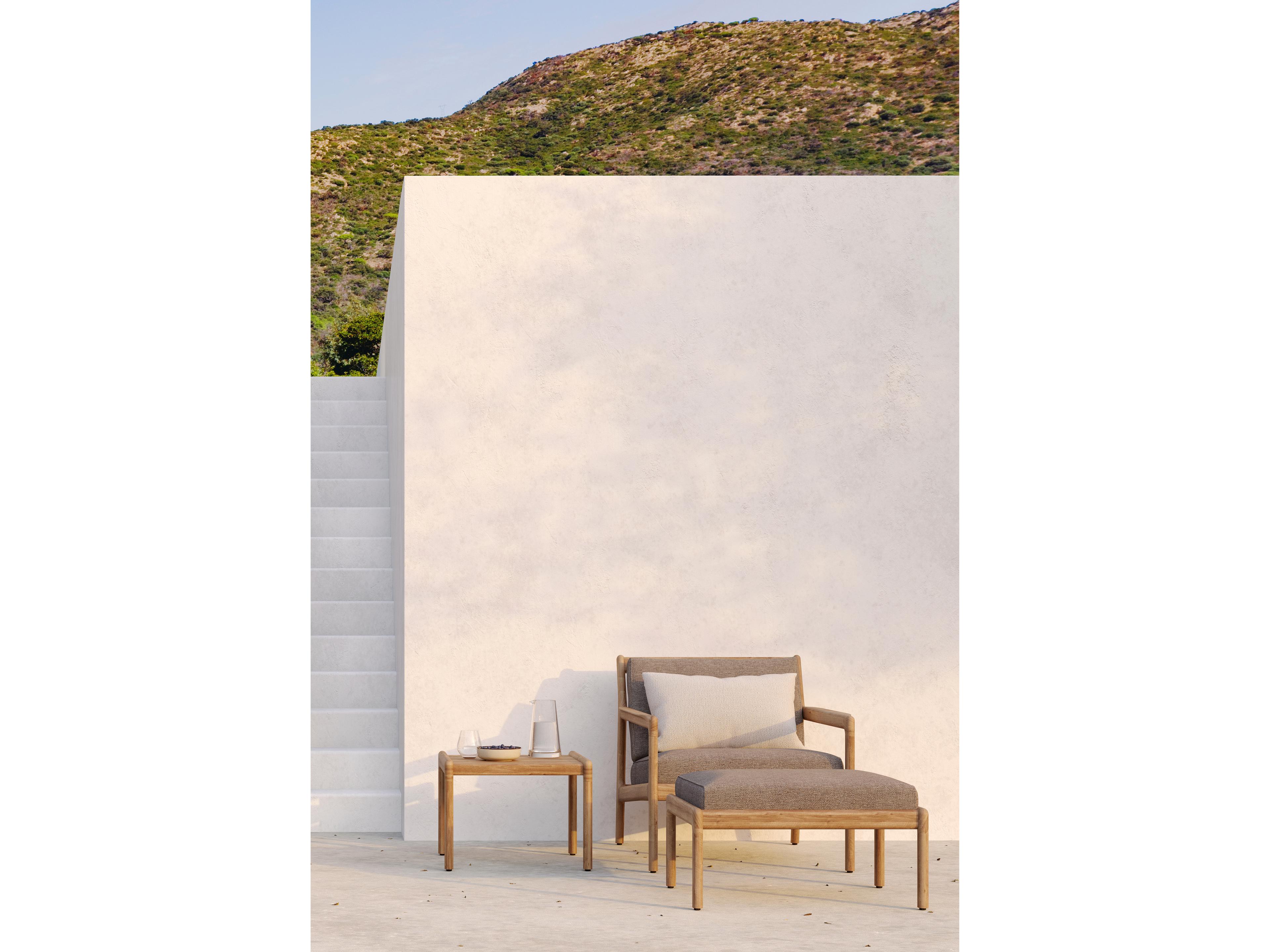 Ethnicraft Outdoor Jack Teak And Mocha Lounge Chair