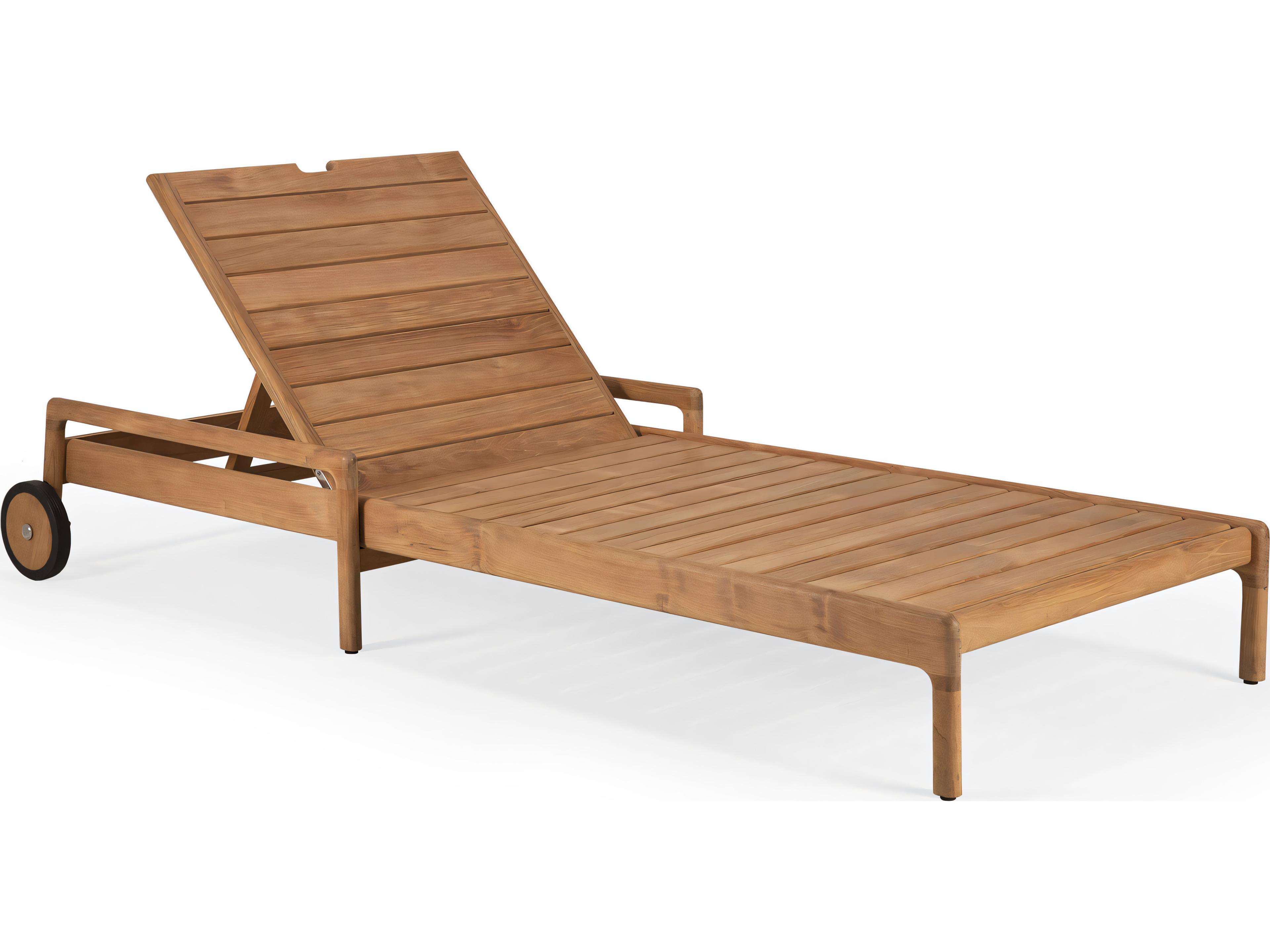 Jack Teak Adjustable Lounger Frame
