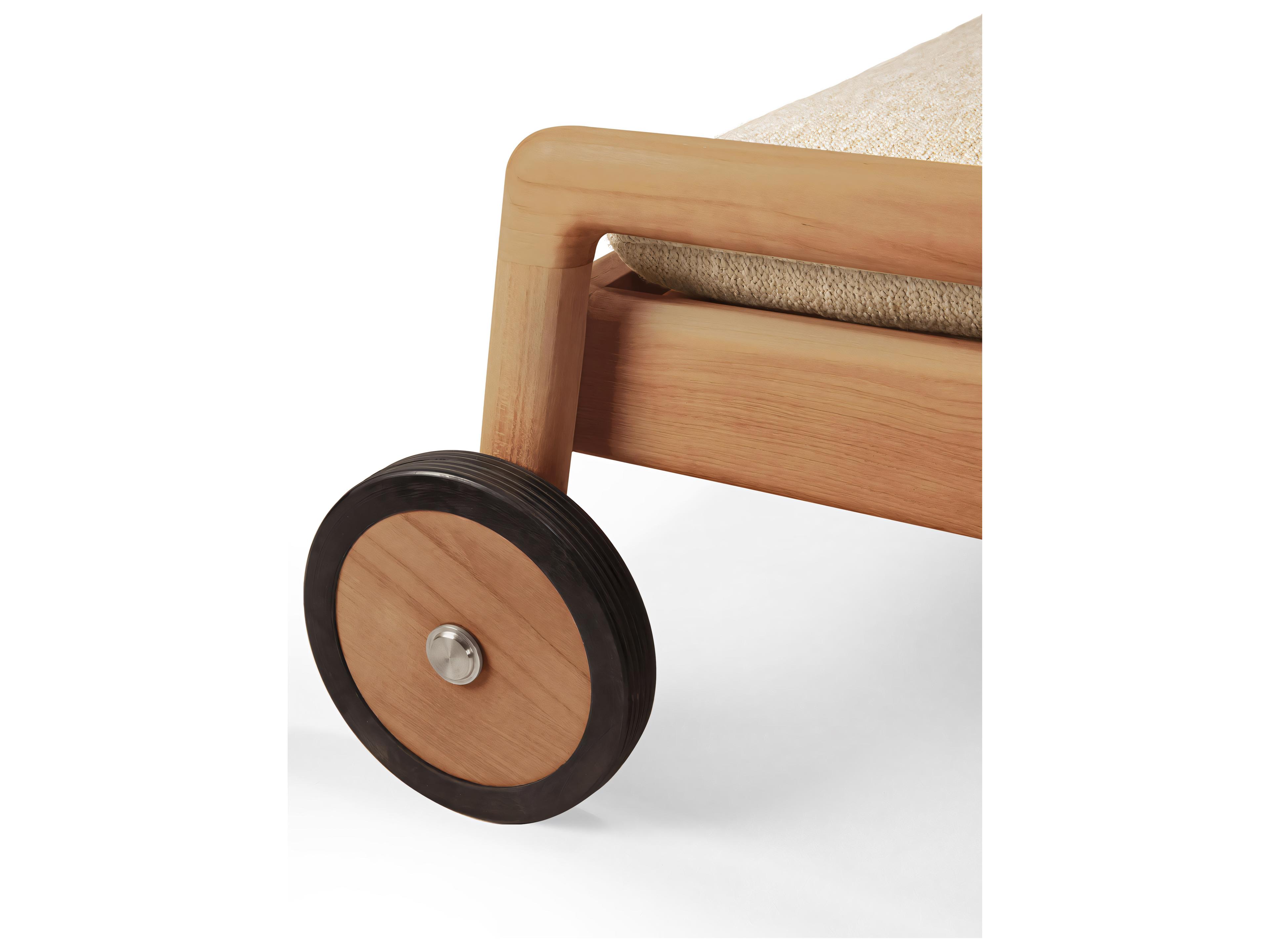 Ethnicraft Outdoor Jack Teak Adjustable Lounger Frame