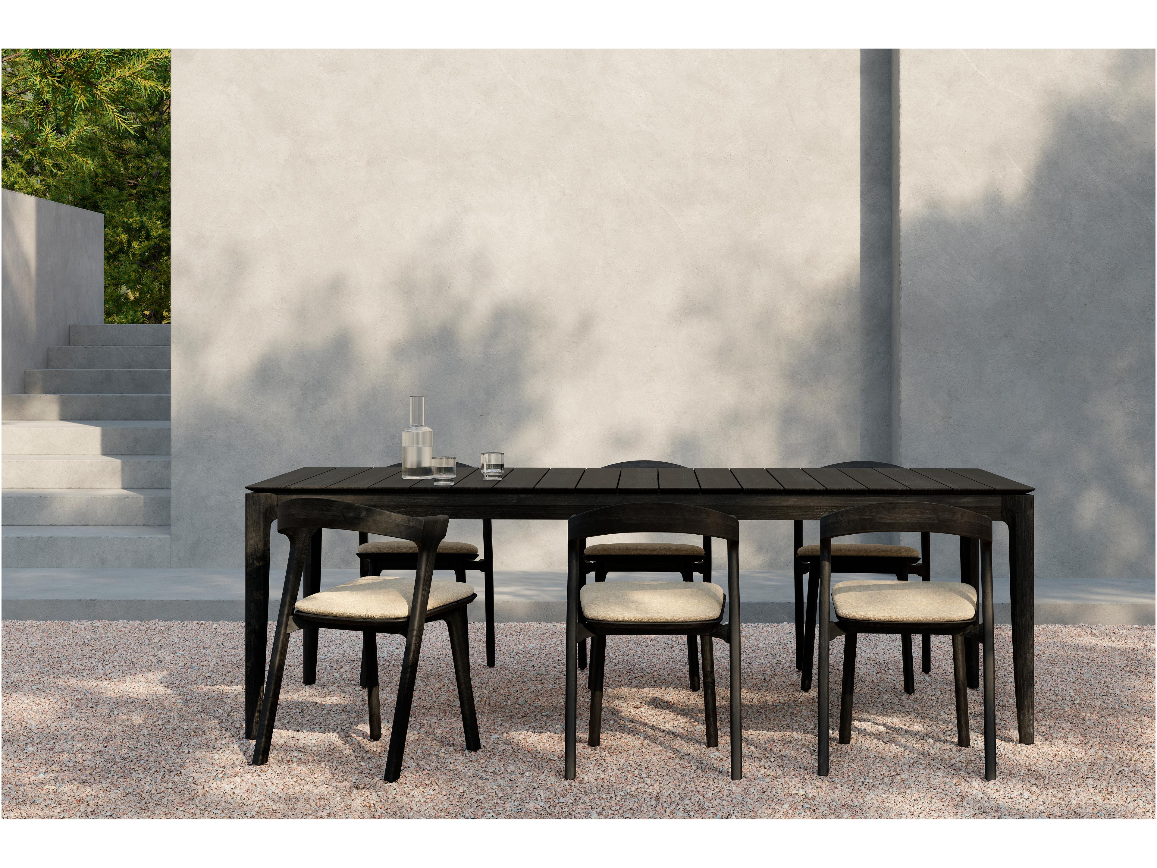 Ethnicraft Outdoor Bok Teak Black Dining Table