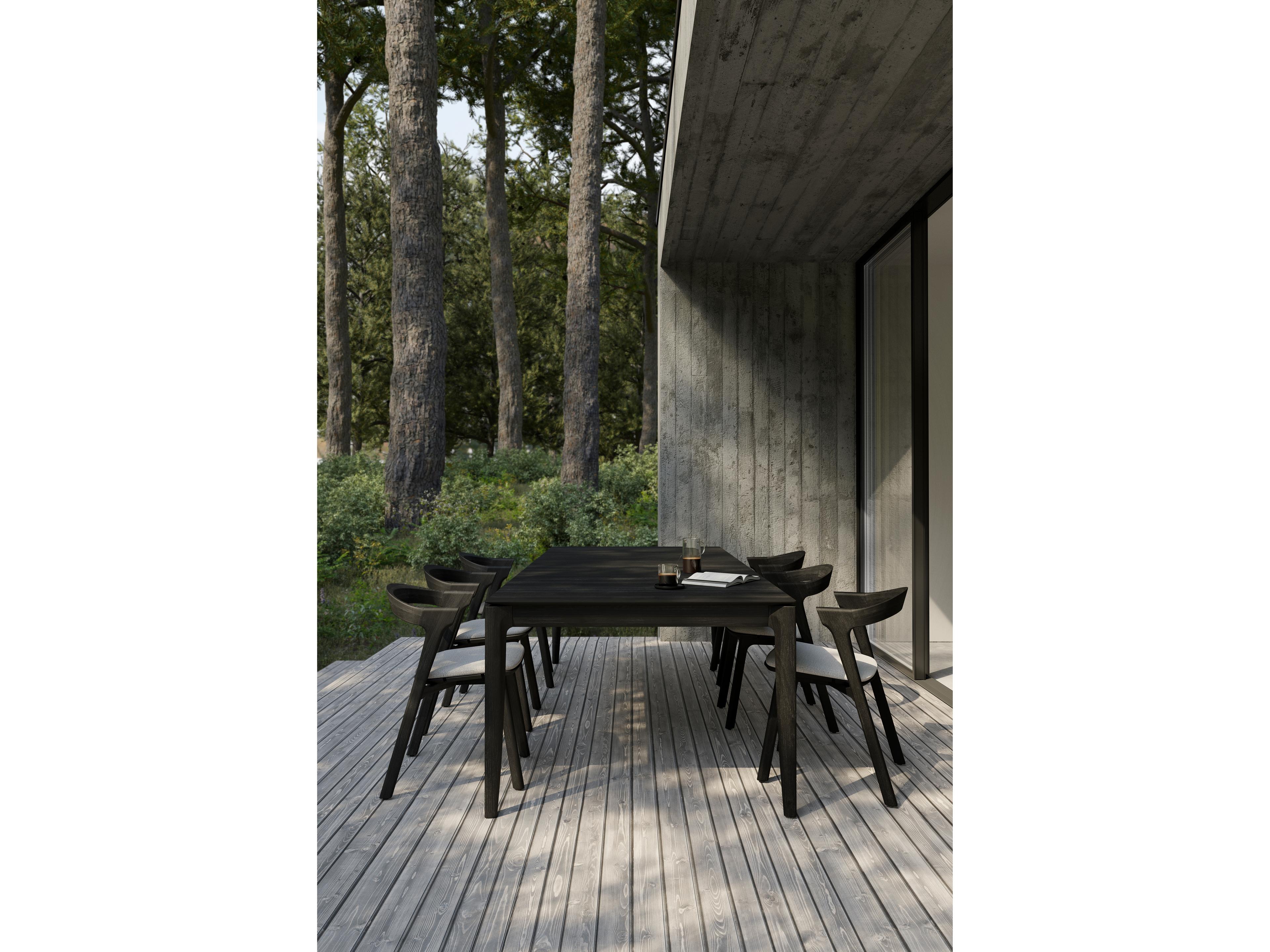 Ethnicraft Outdoor Bok Teak Black Dining Table