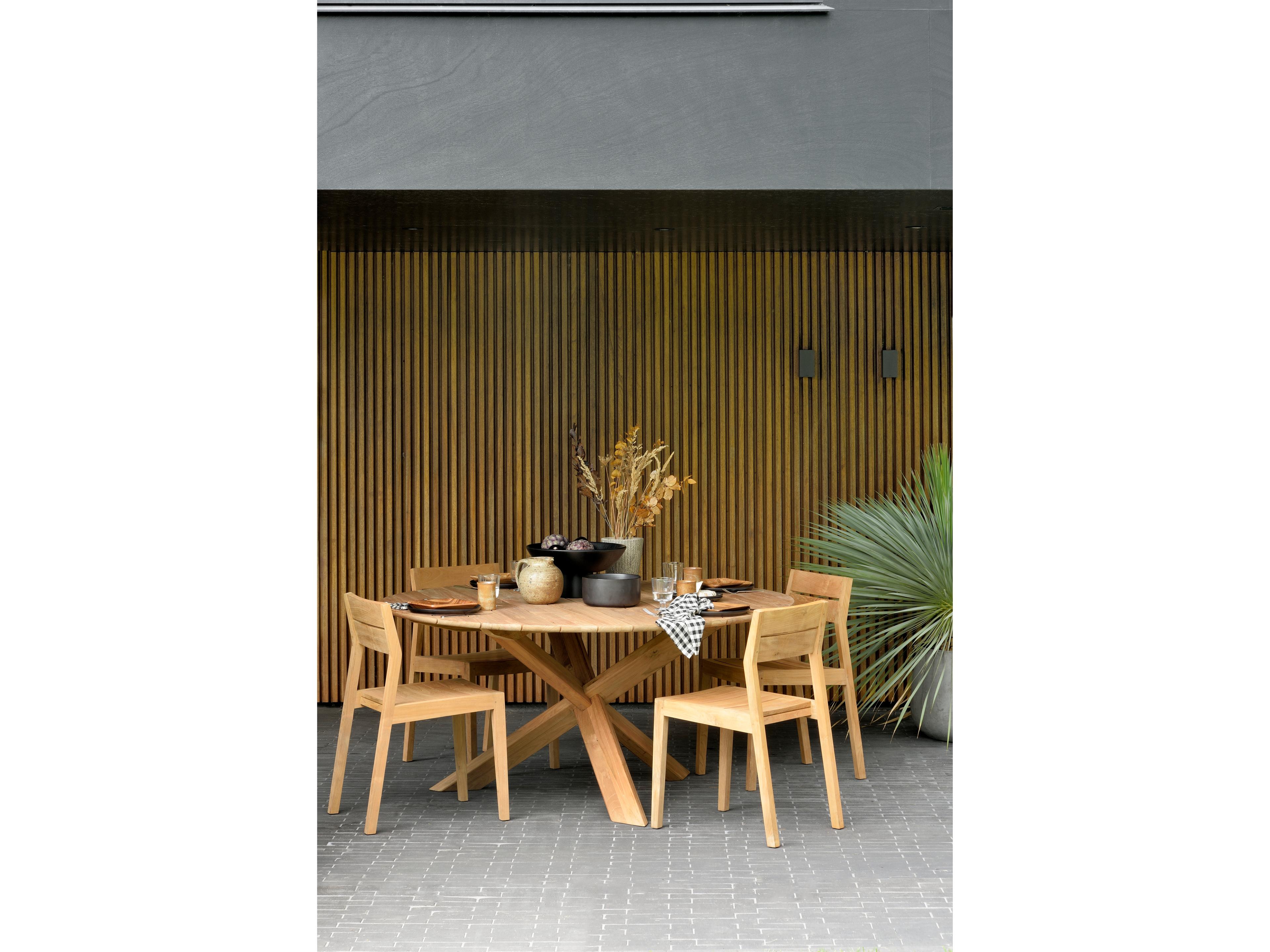 Ethnicraft Outdoor Circle Teak Dining Table