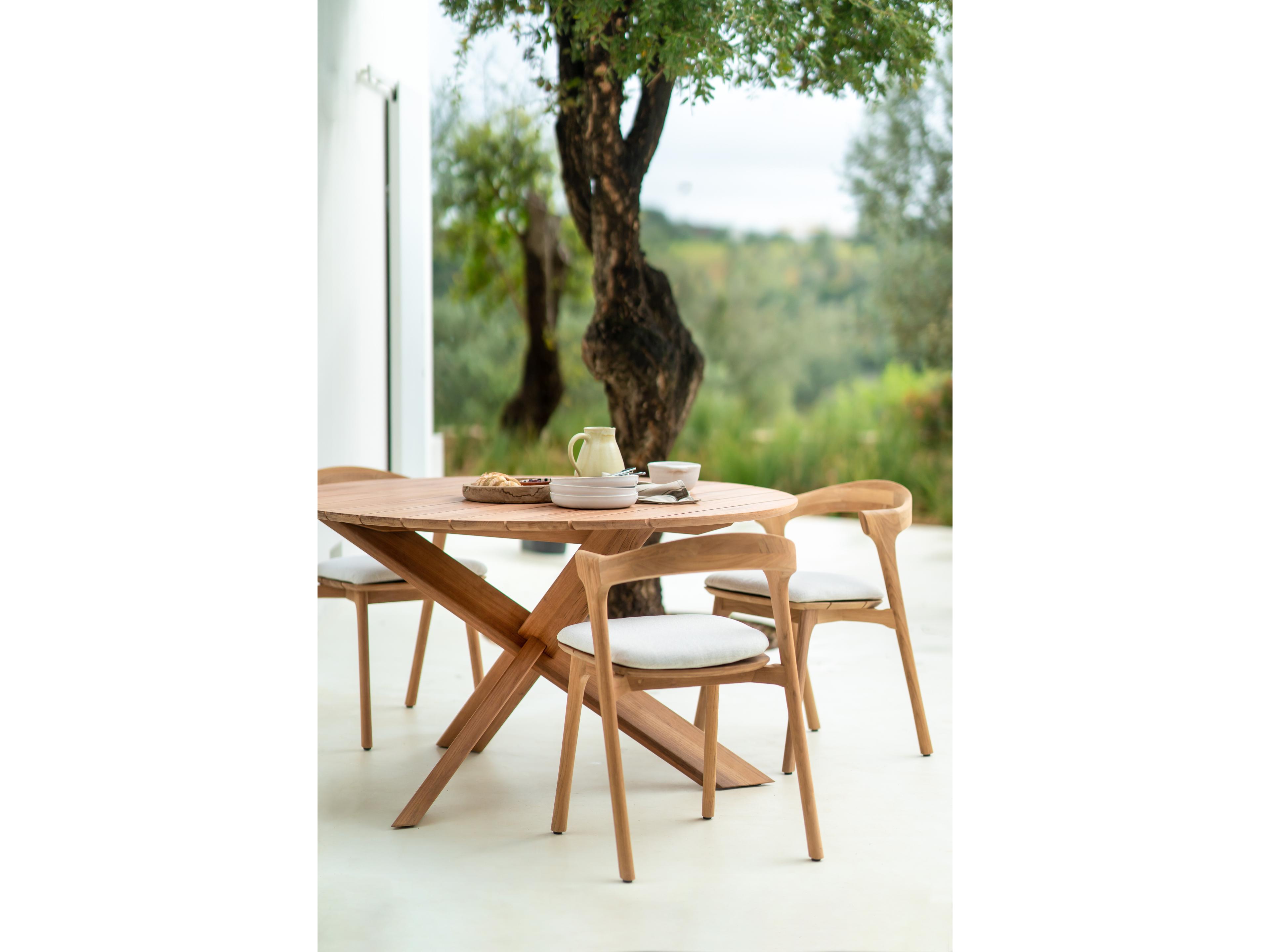 Ethnicraft Outdoor Circle Teak Dining Table