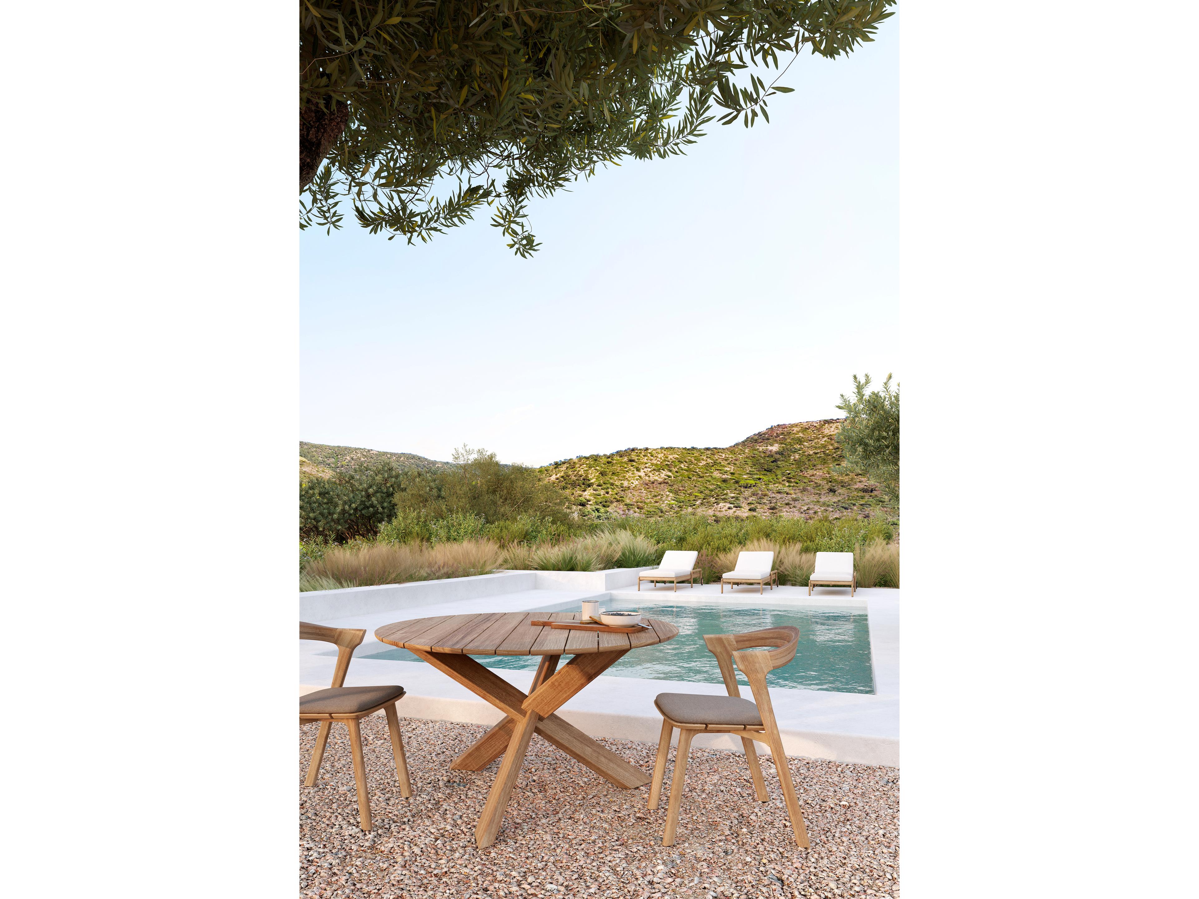 Ethnicraft Outdoor Circle Teak Dining Table