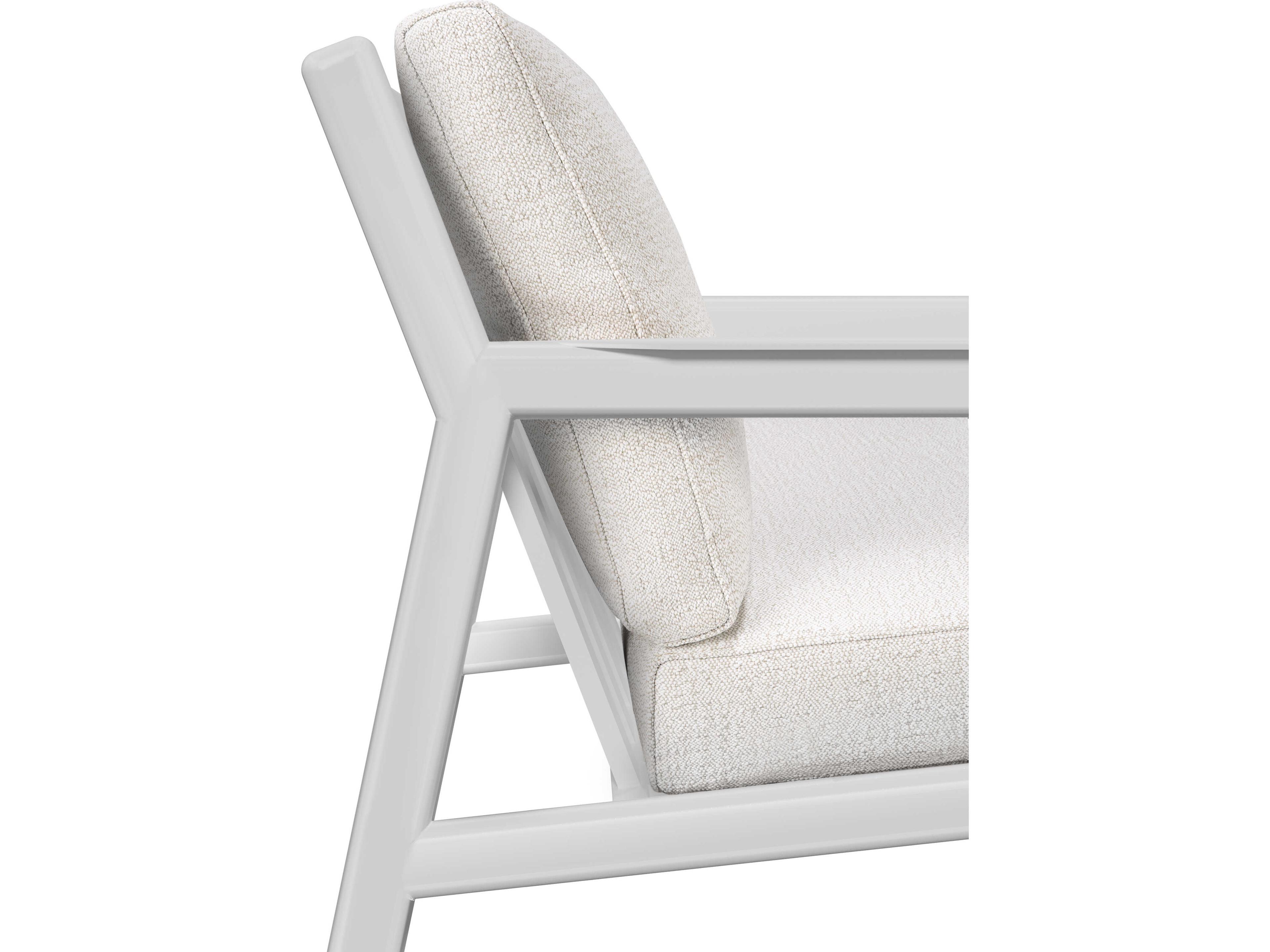Ethnicraft Outdoor Jack Aluminium And Off White Lounge Chair