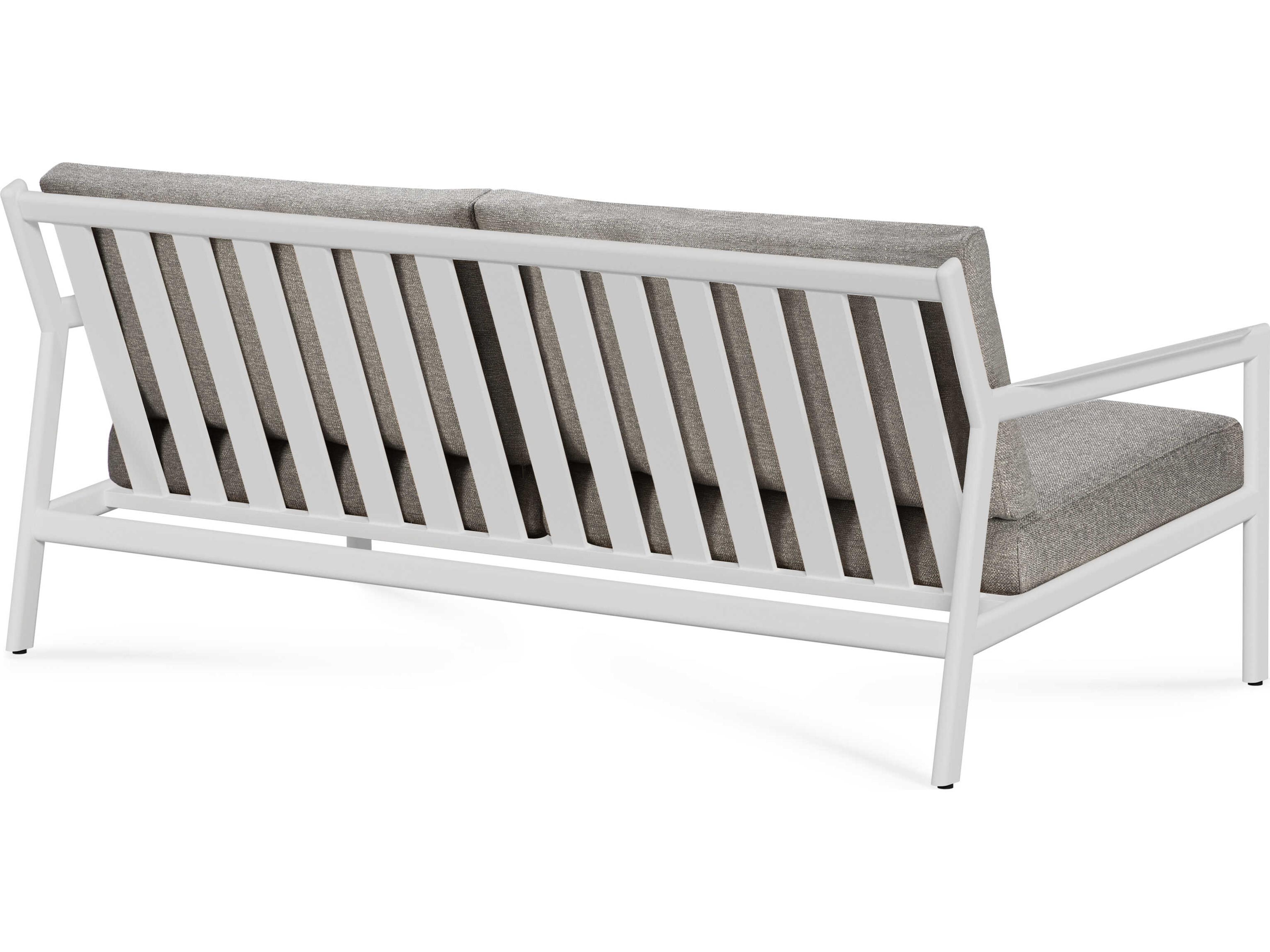 Ethnicraft Outdoor Jack Aluminium And Mocha Sofa