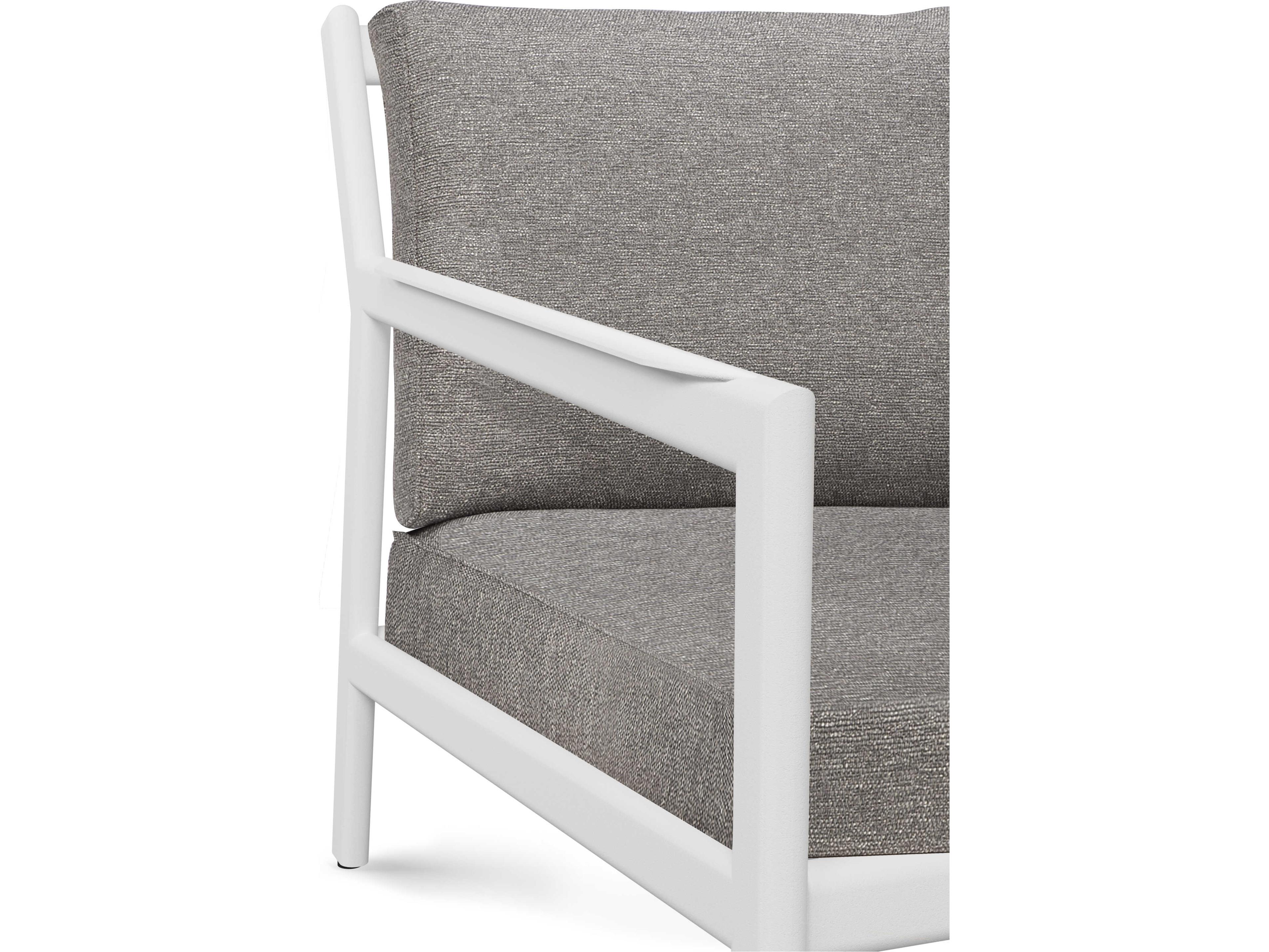 Ethnicraft Outdoor Jack Aluminium And Mocha Sofa