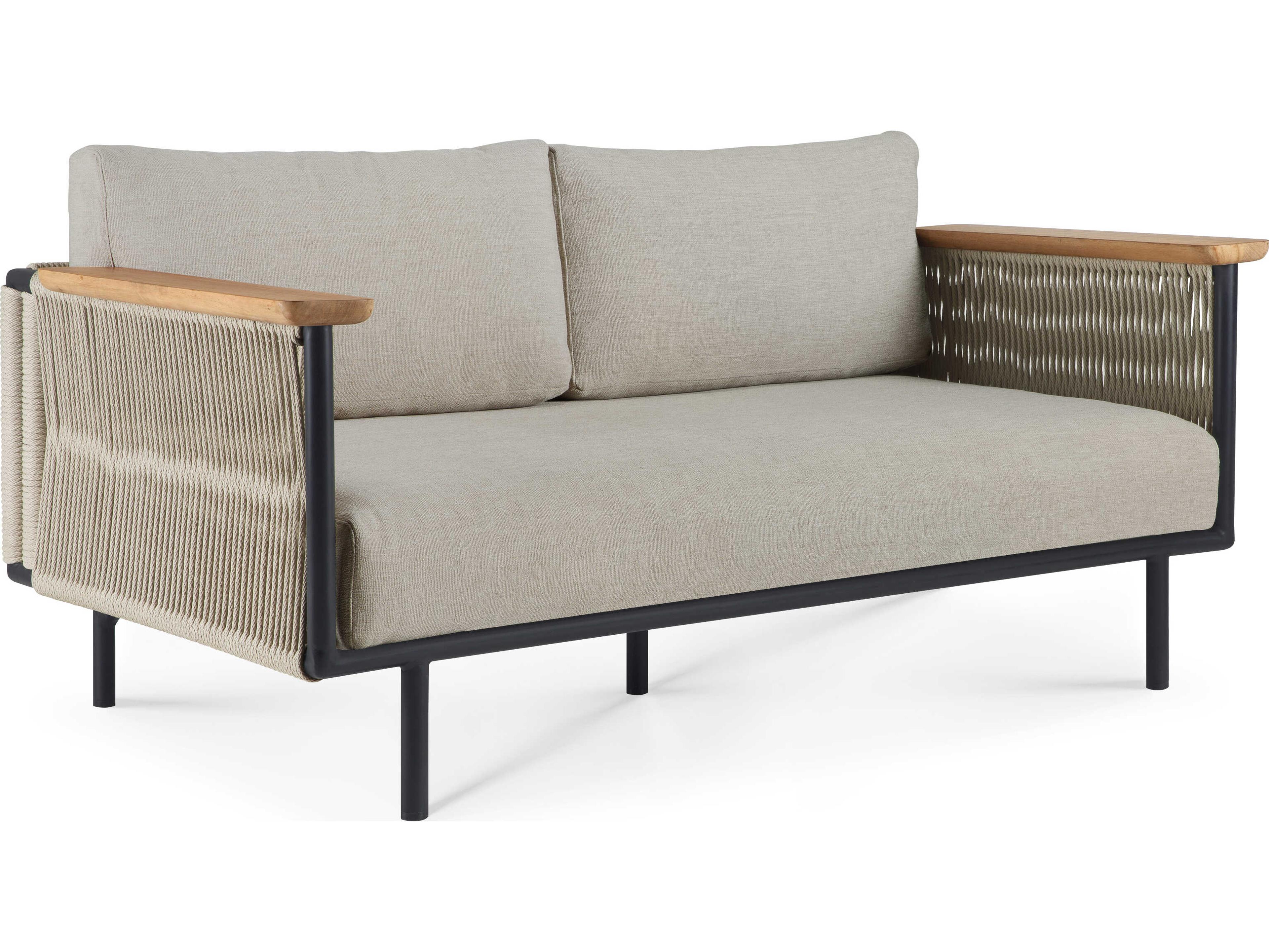 Corbey Aluminium Black Sofa