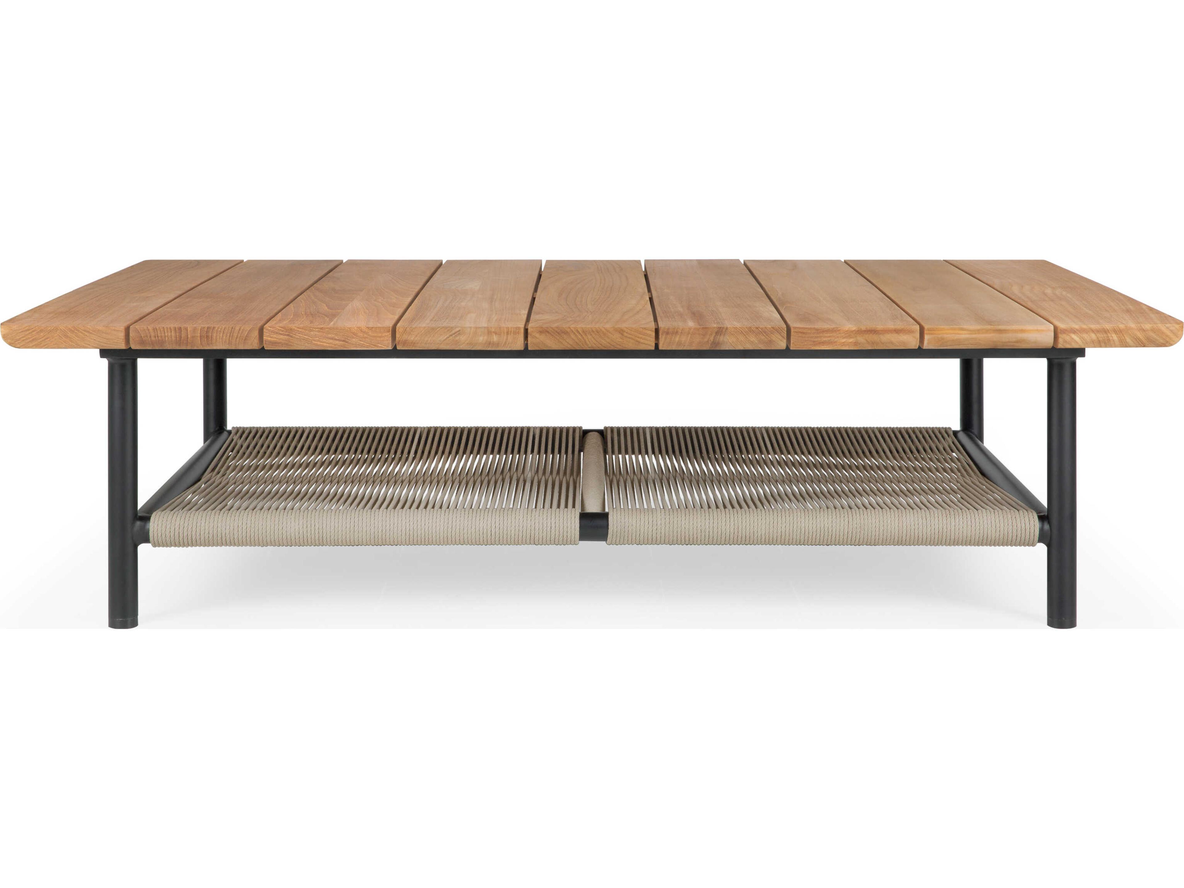 Ethnicraft Outdoor Corbey Teak And Aluminium Black Coffee Table