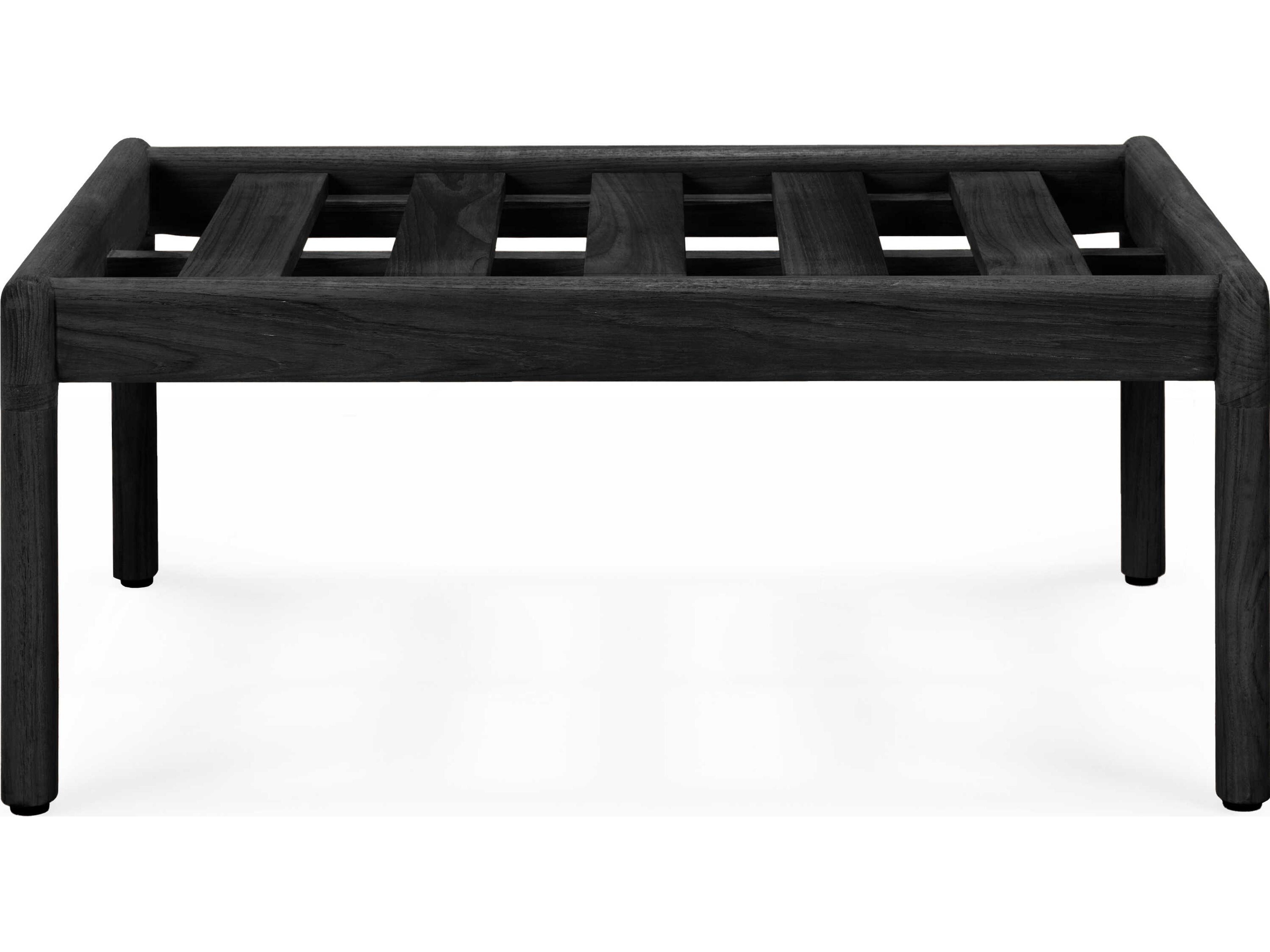 Jack Teak Black Footstool Frame