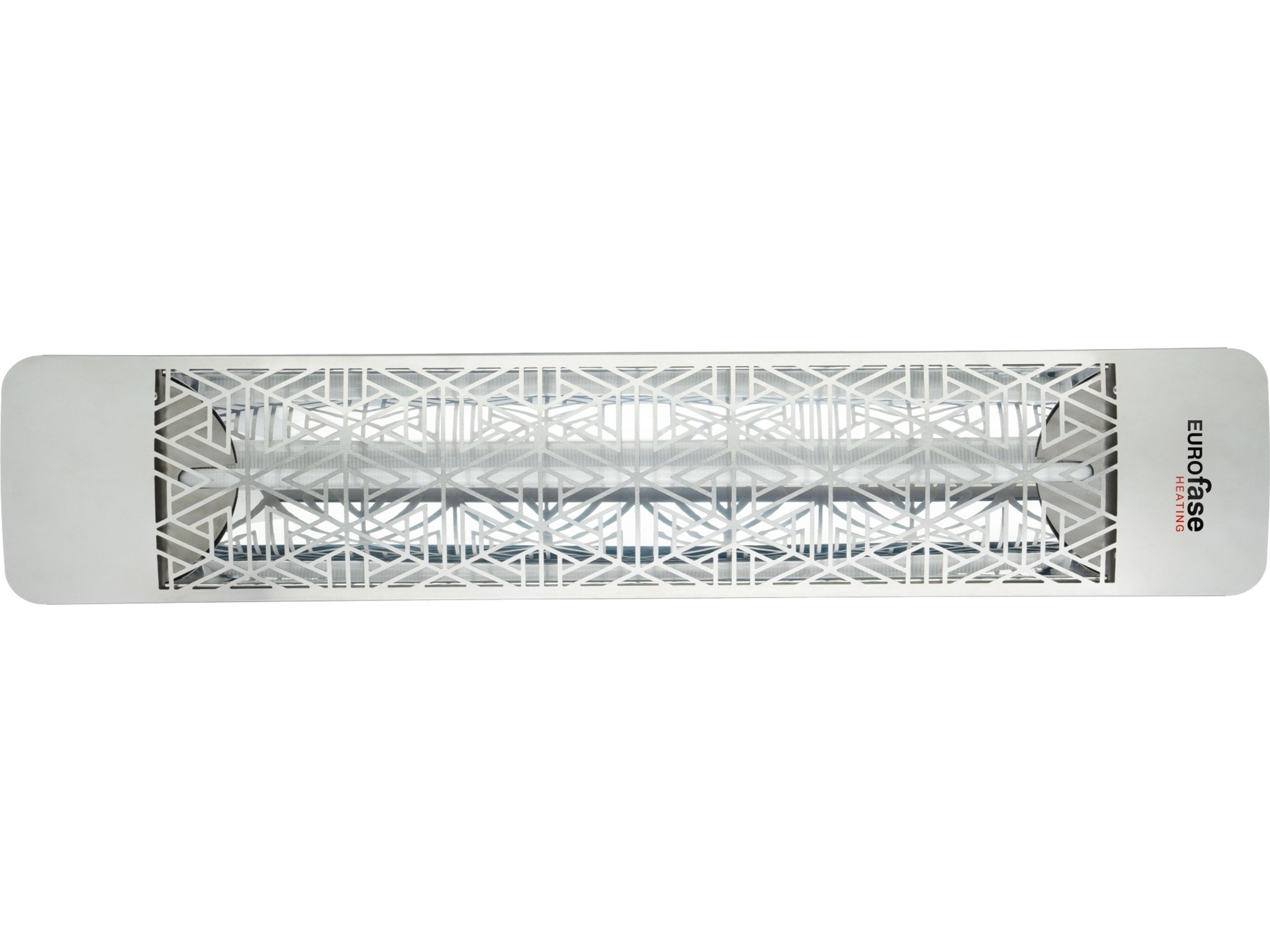 Eurofase Heating 304 Stainless Steel 39 Inch Single Element 2000 Watt 480V Electric Outdoor Patio Heater