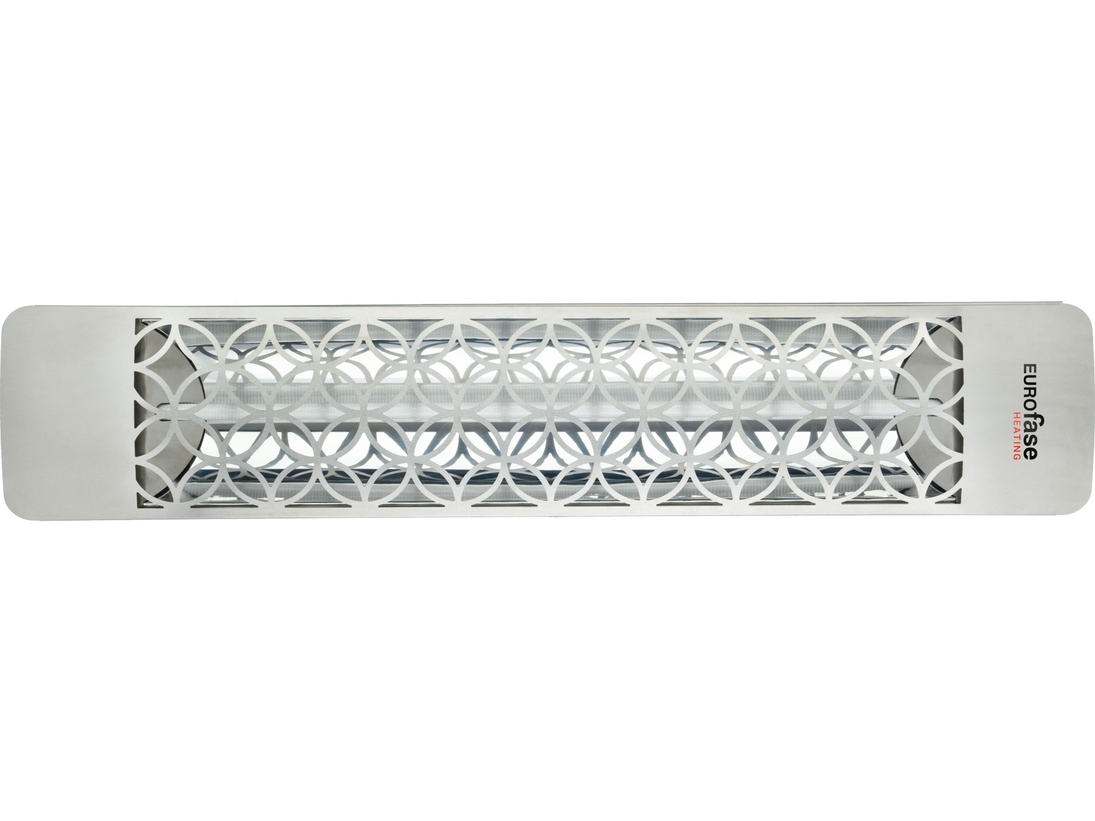Eurofase Heating 304 Stainless Steel 39 Inch Single Element 2500 Watt 480V Electric Outdoor Patio Heater