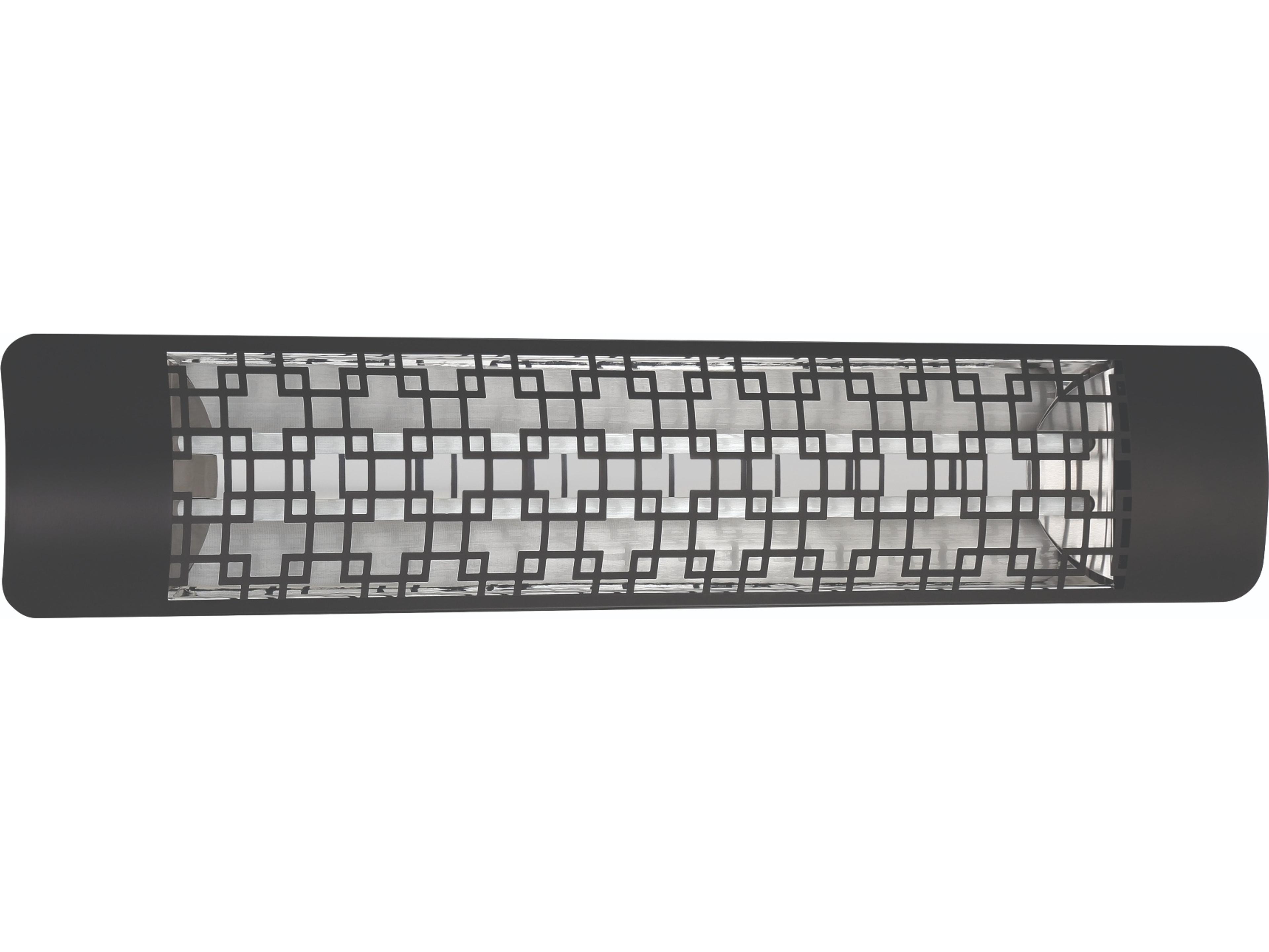 Eurofase Heating 4000 Watt Electric Infrared Dual Element Patio Heater Decor Plate Brix 240V