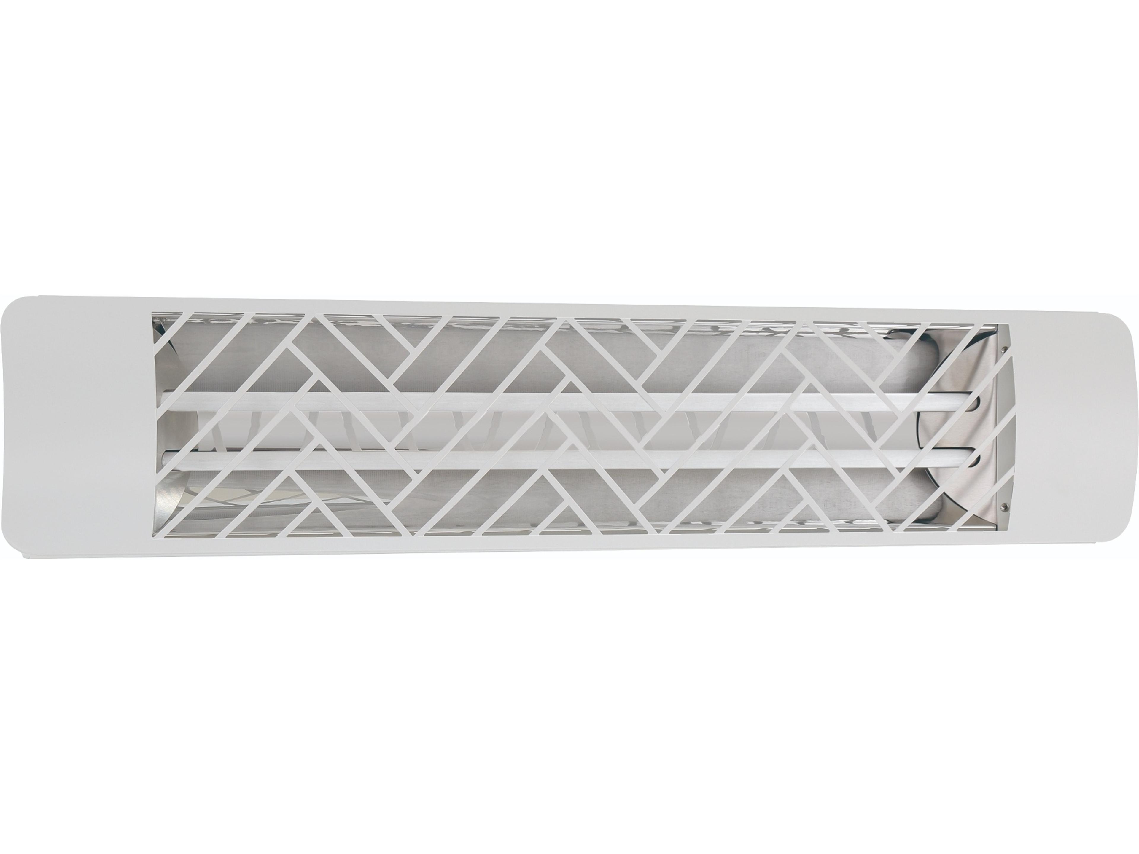 Eurofase Heating 4000 Watt Electric Infrared Dual Element Patio Heater Decor Plate Chevron 277V