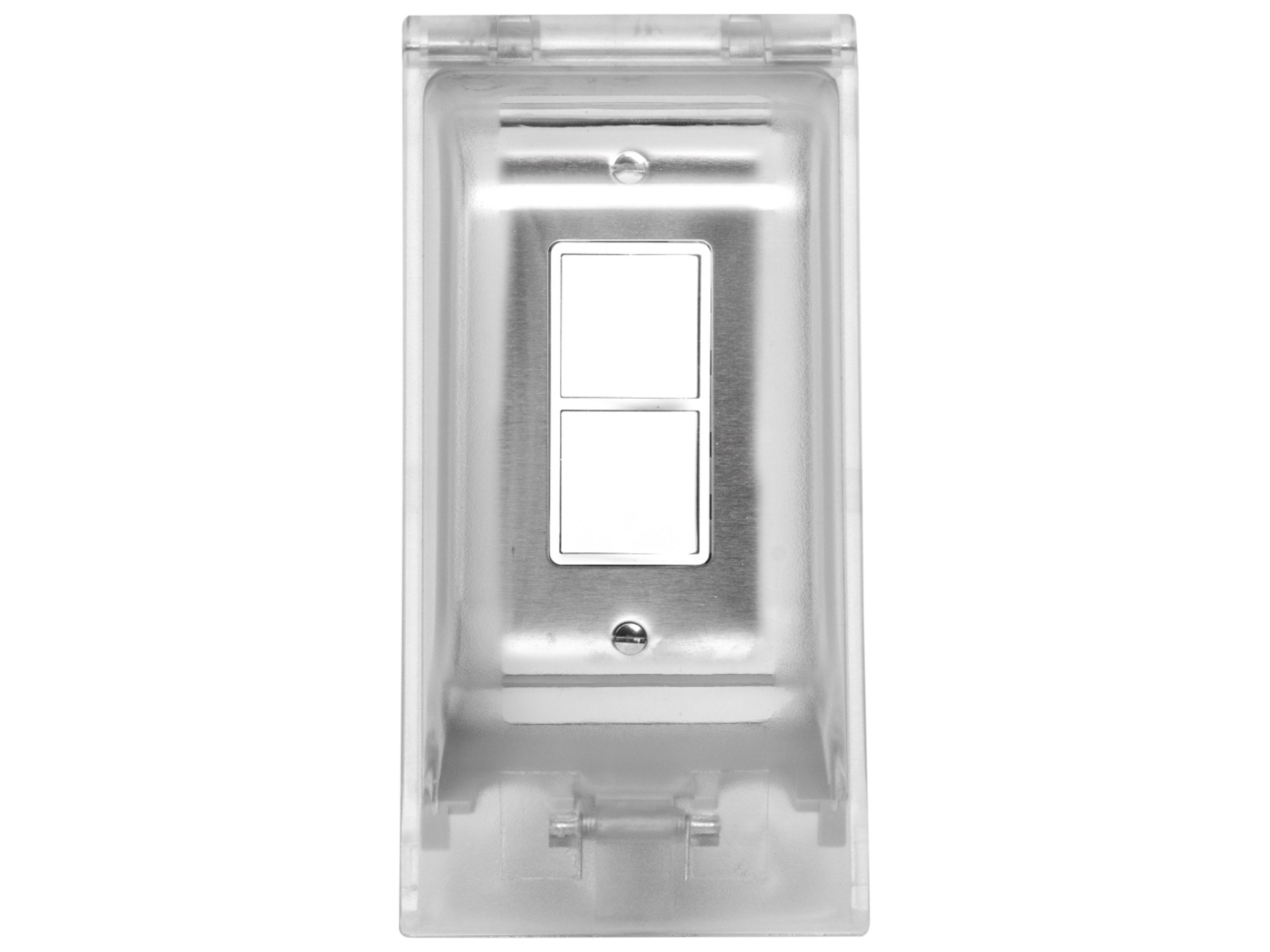 EFSWWPW Single Duplex Switch Weatherproof Flush Mount and Gang Box 20 Amp Per Pole