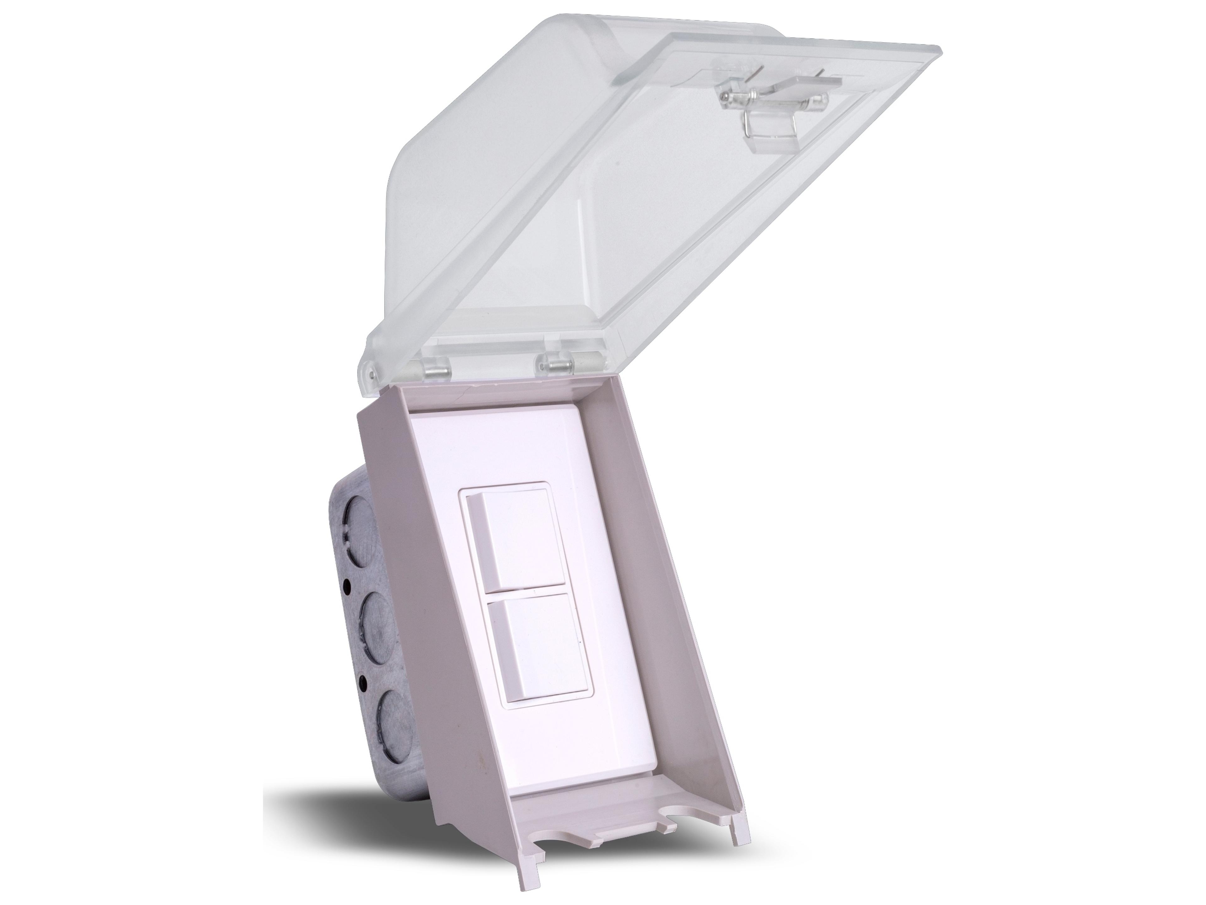 Eurofase Heating Single Duplex Switch Weatherproof Flush Mount and Gang Box 20 Amp Per Pole