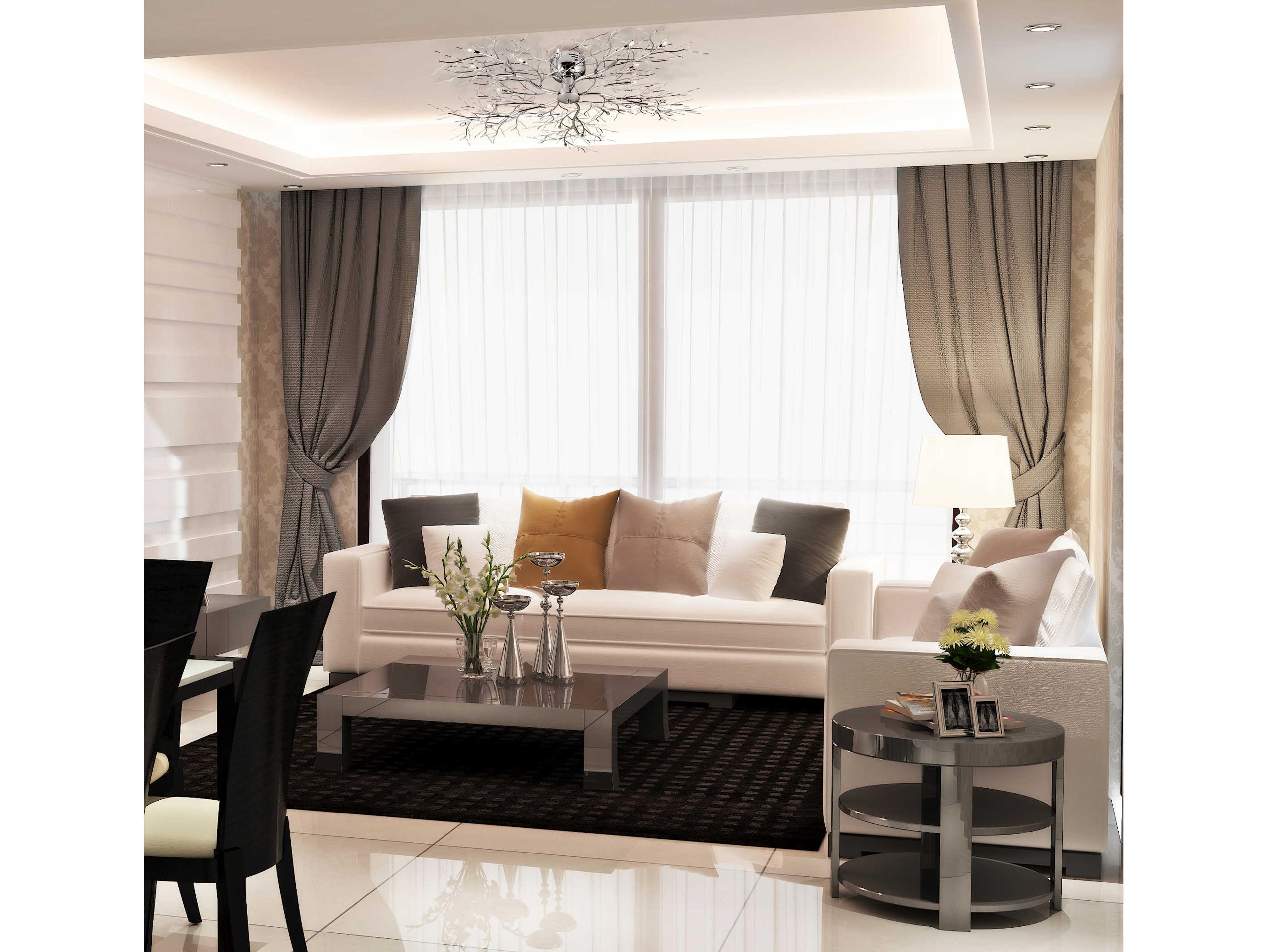 Eurofase Autumn 20-Light Chrome Semi Flush Mount