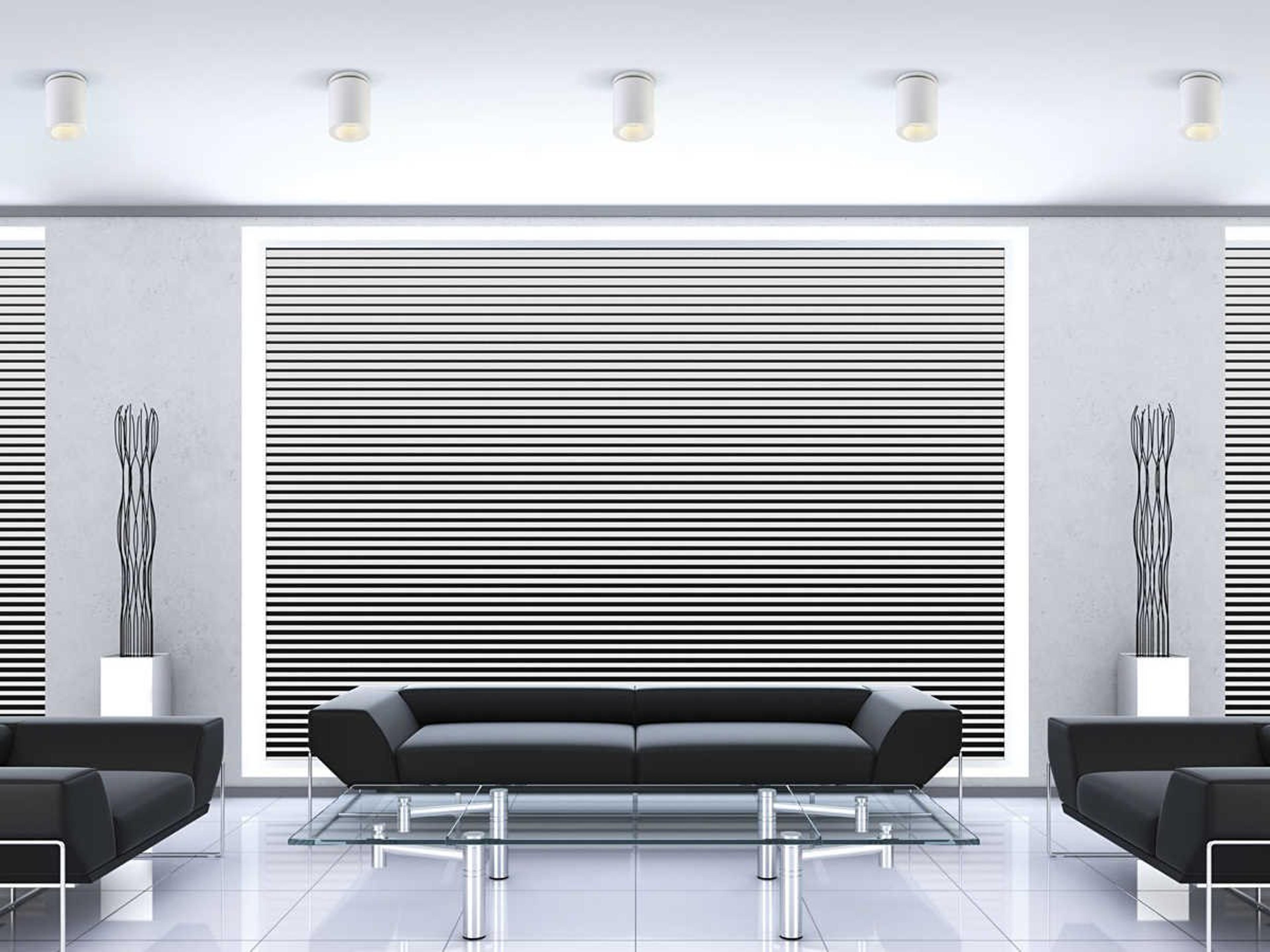 Eurofase Lotus 1-Light White LED Cylinder Round Flush Mount