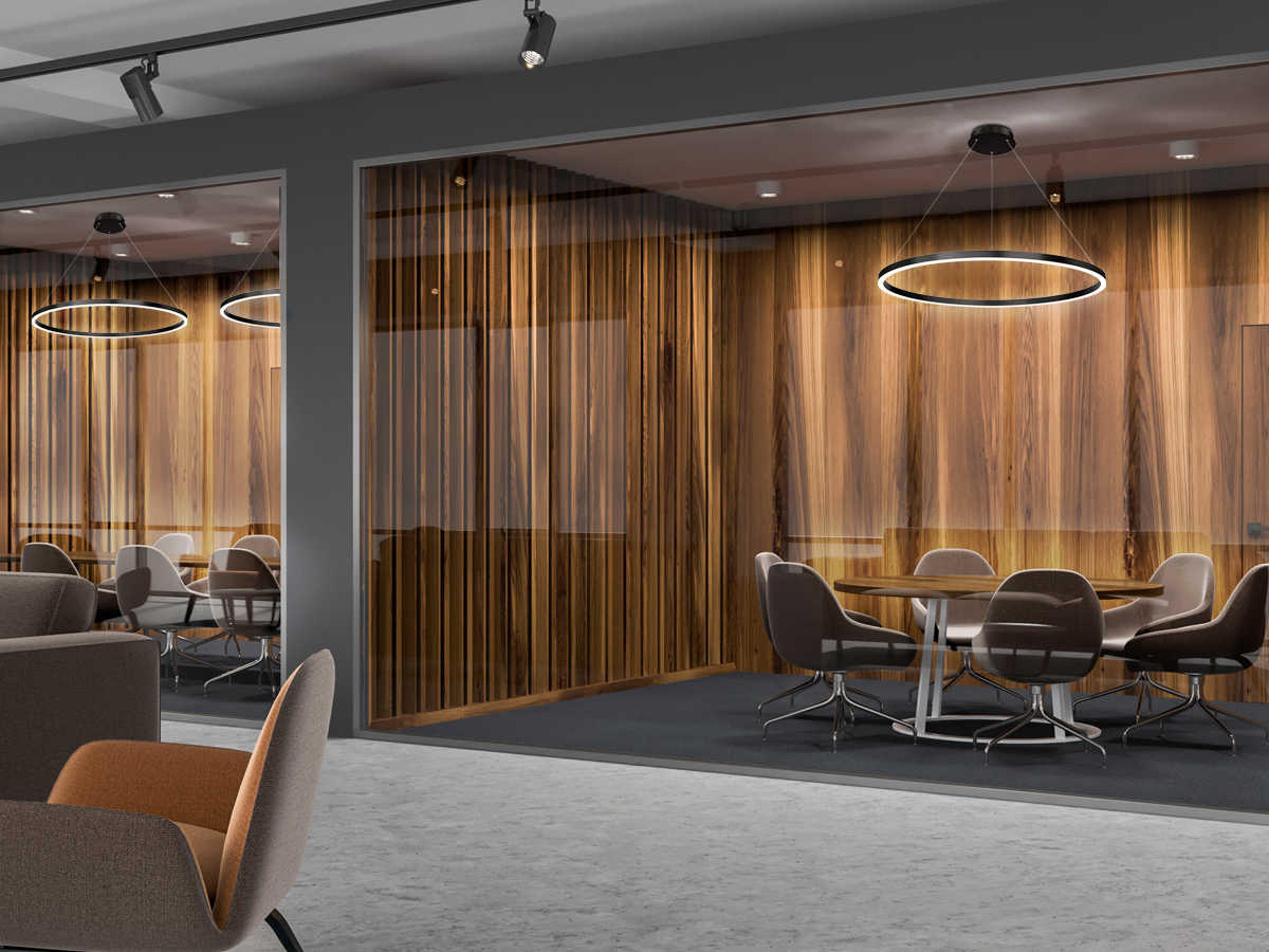 Eurofase Spunto 1-Light Matte Black LED Round Pendant