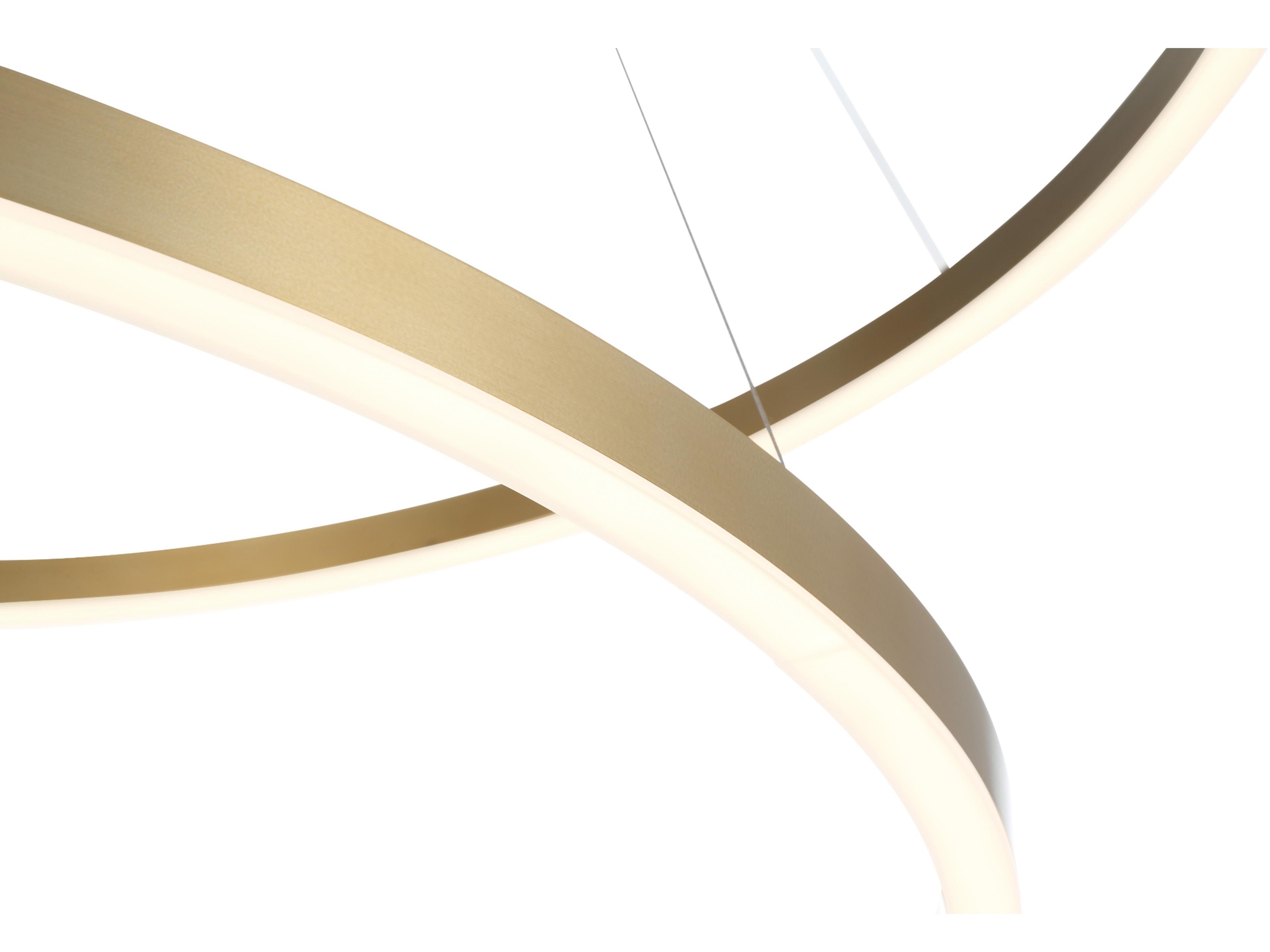 Eurofase Spunto 3-Light Gold Round Tiered Pendant