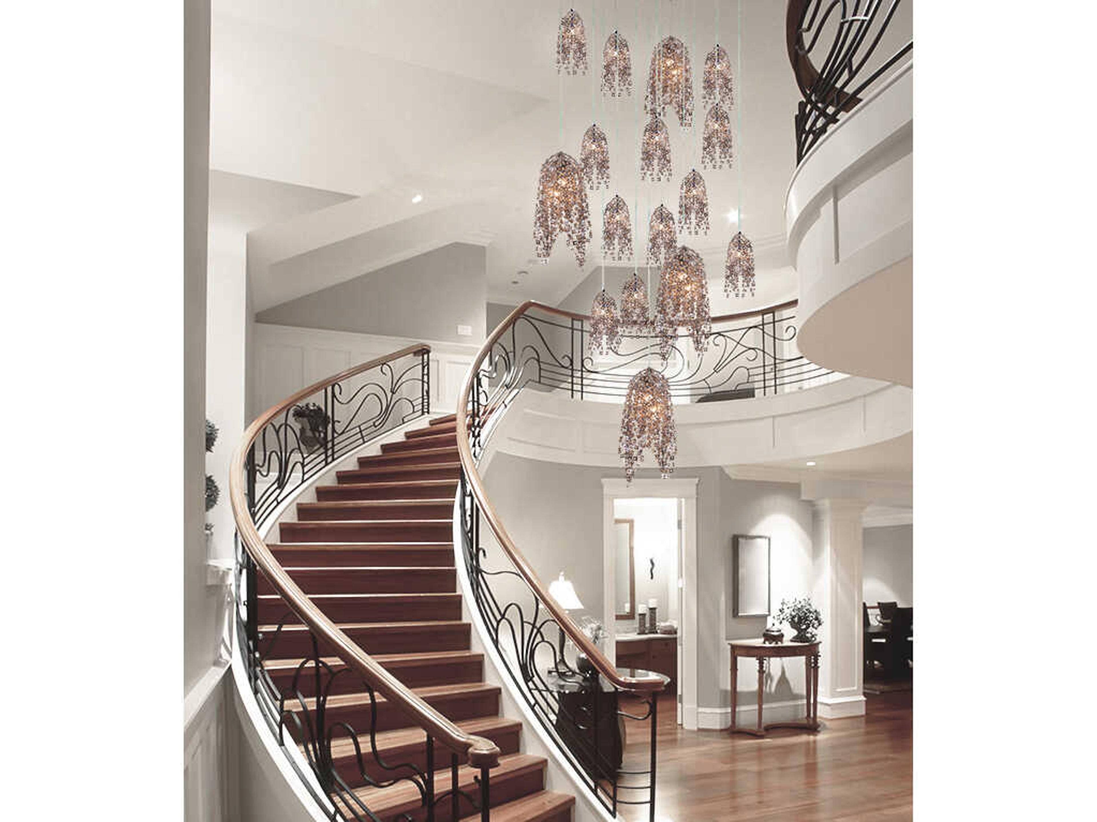 Eurofase Danza 20-Light Chrome Chandelier