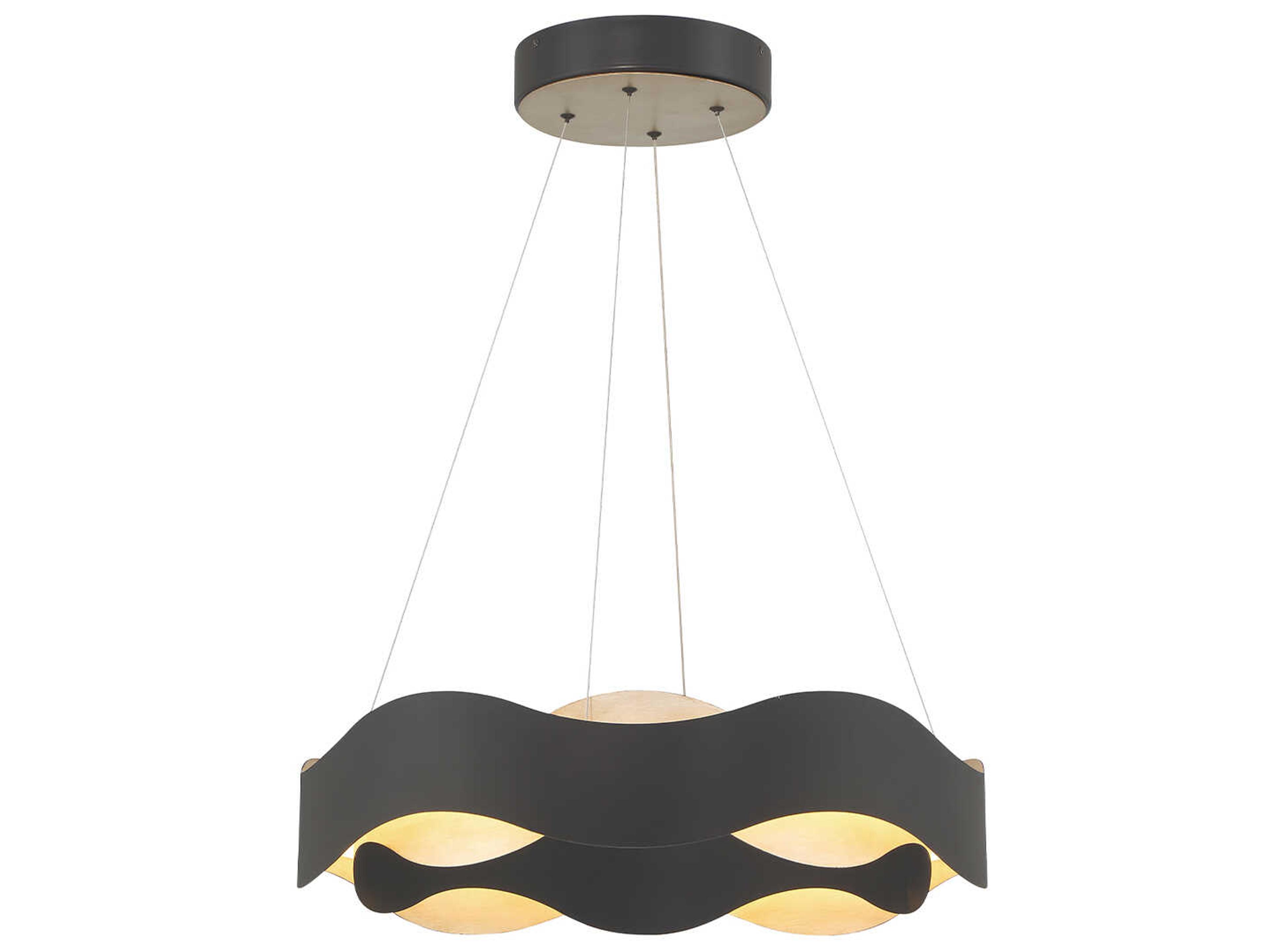 Eurofase Vaughan 1-Light Black Nickel LED Pendant