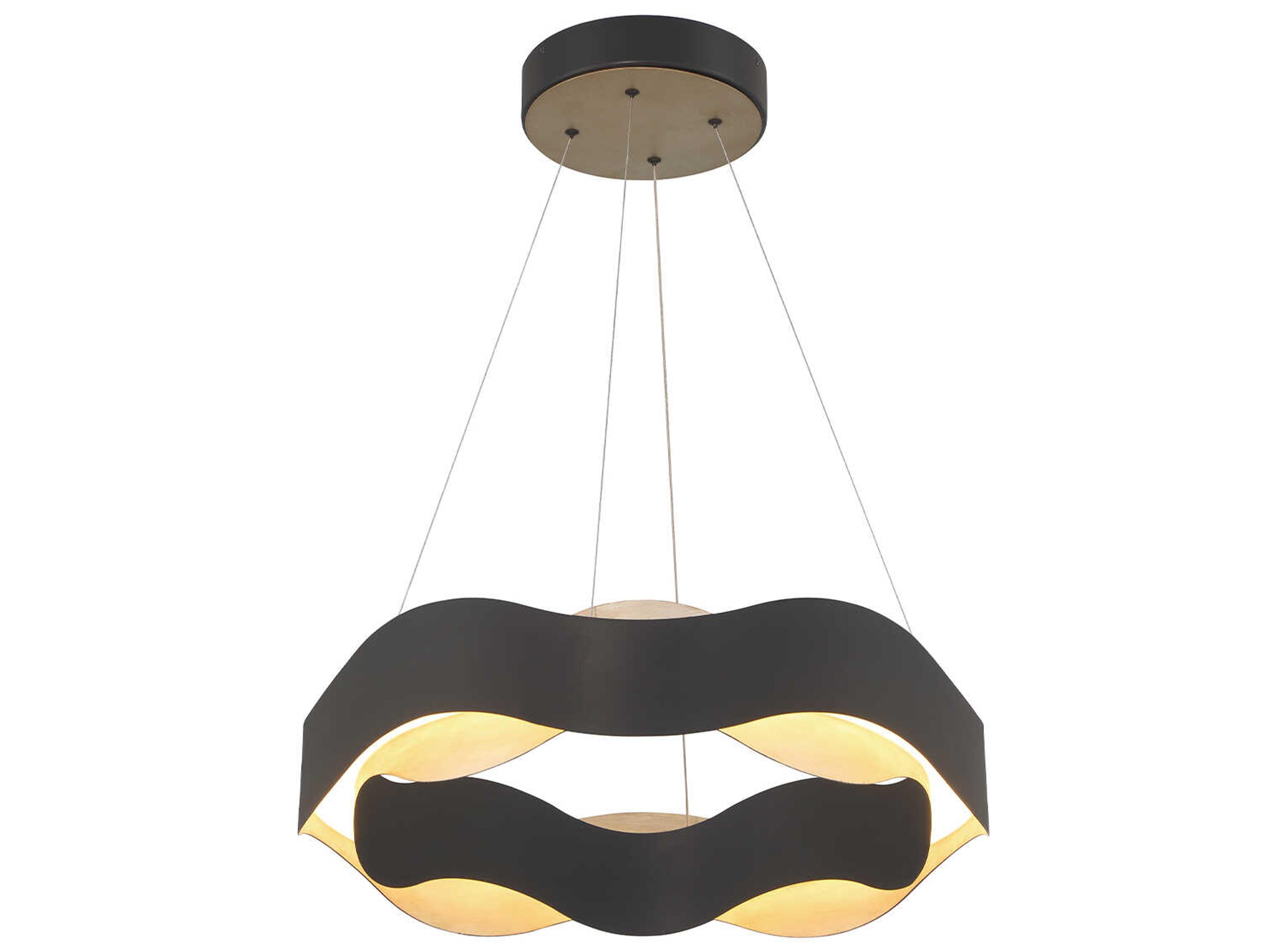 Eurofase Vaughan 1-Light Black Nickel LED Pendant
