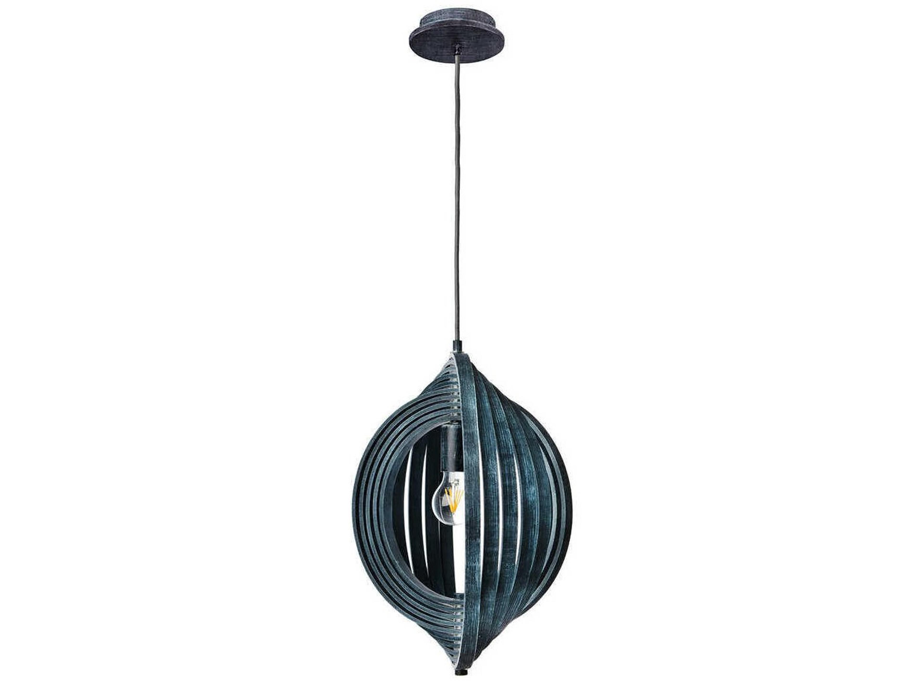Eurofase Abruzzo 1-Light Blue Globe Pendant