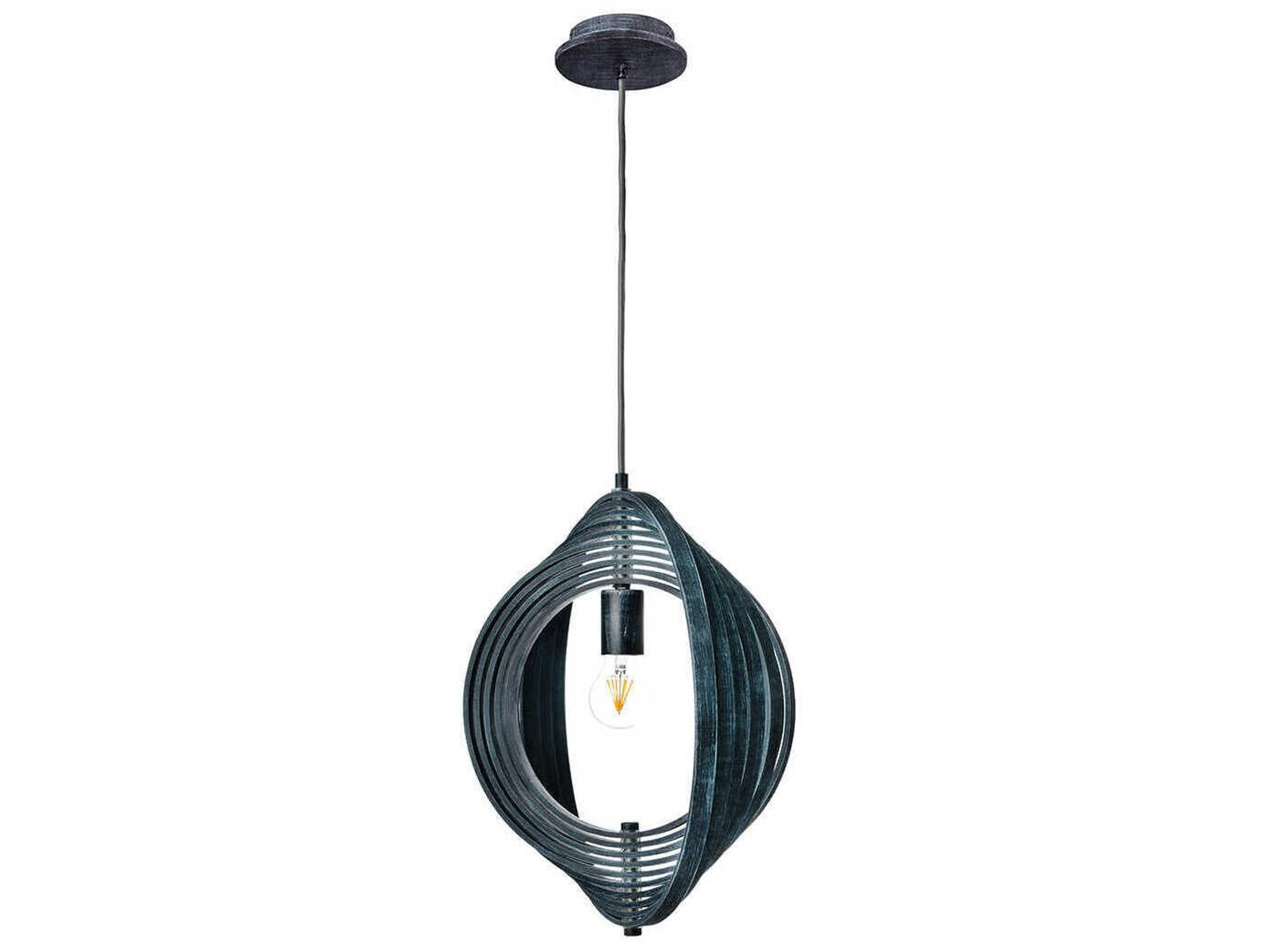 Eurofase Abruzzo 1-Light Blue Globe Pendant