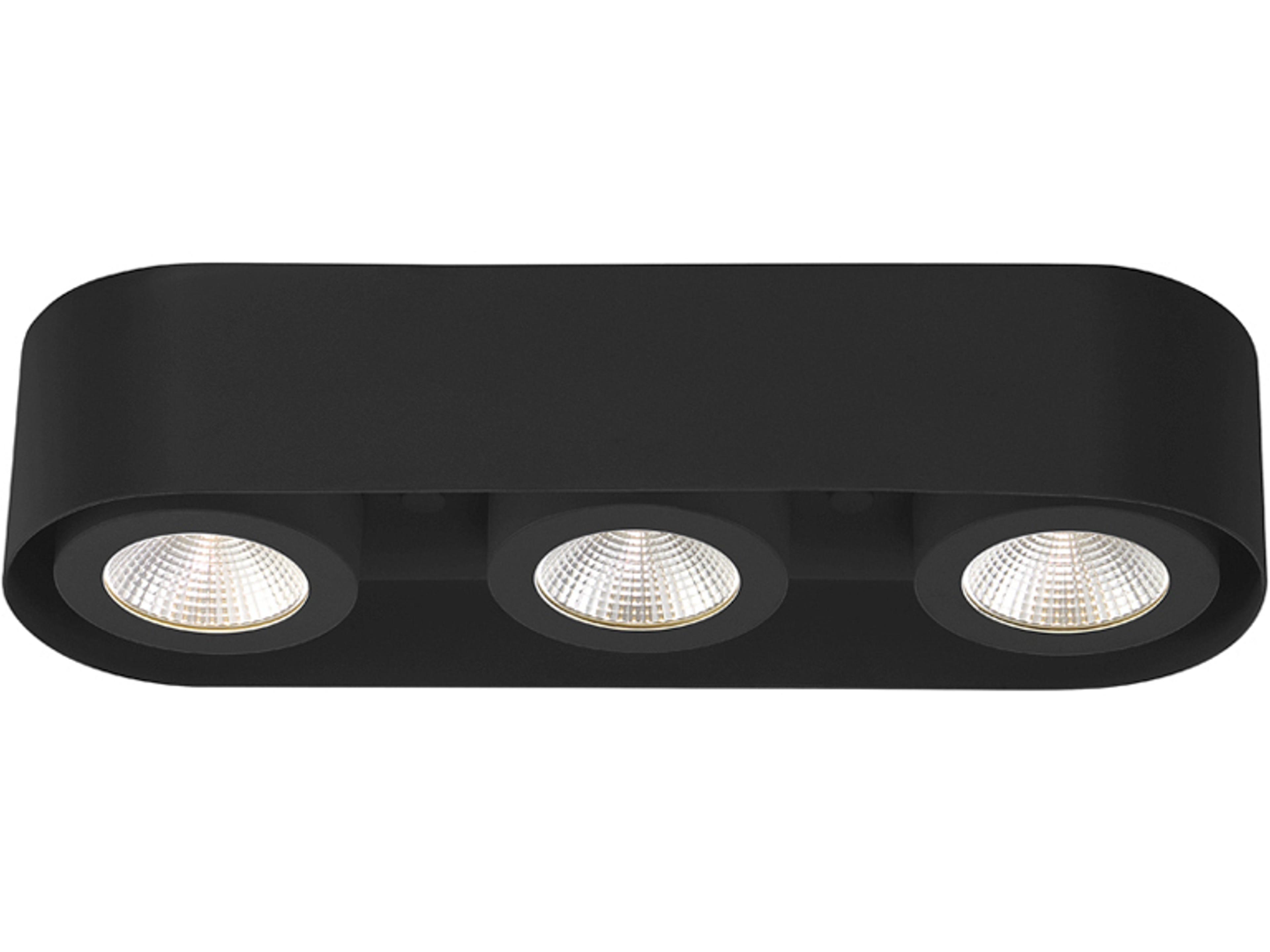 Eurofase Nymark Black Cylinder Flush Mount