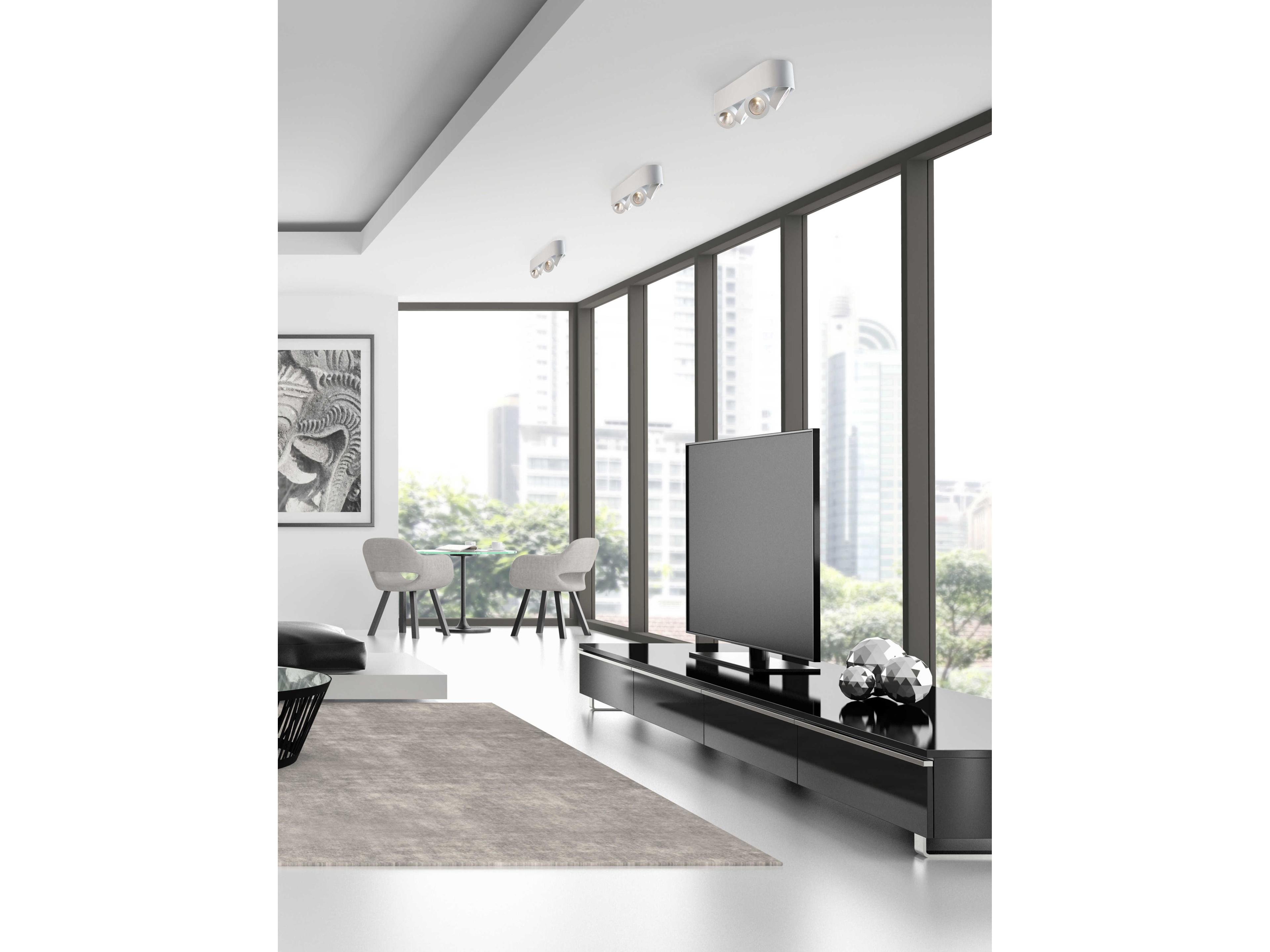 Eurofase Nymark 4-Light White LED Round Flush Mount