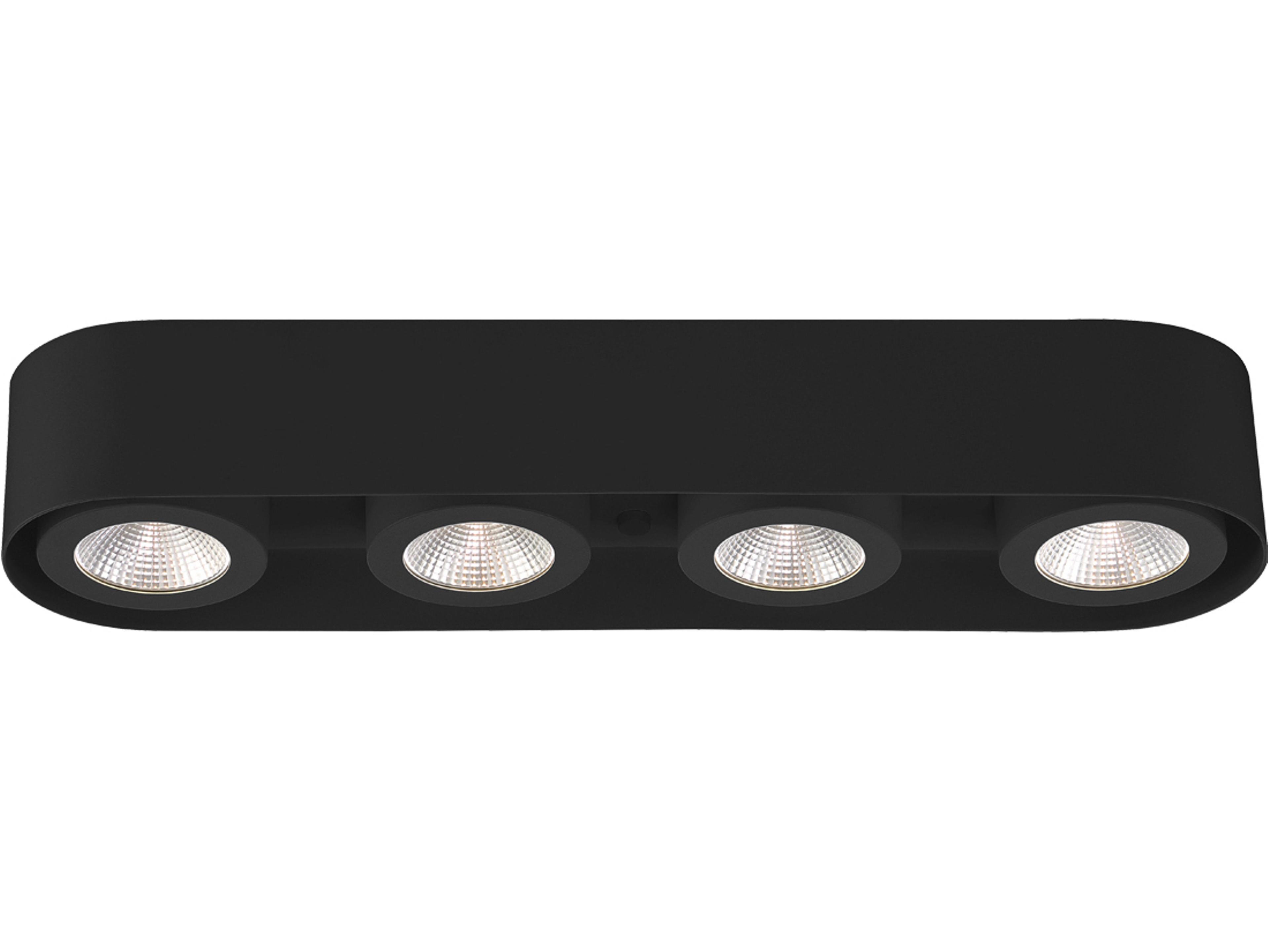 Eurofase Nymark Black Cylinder Flush Mount