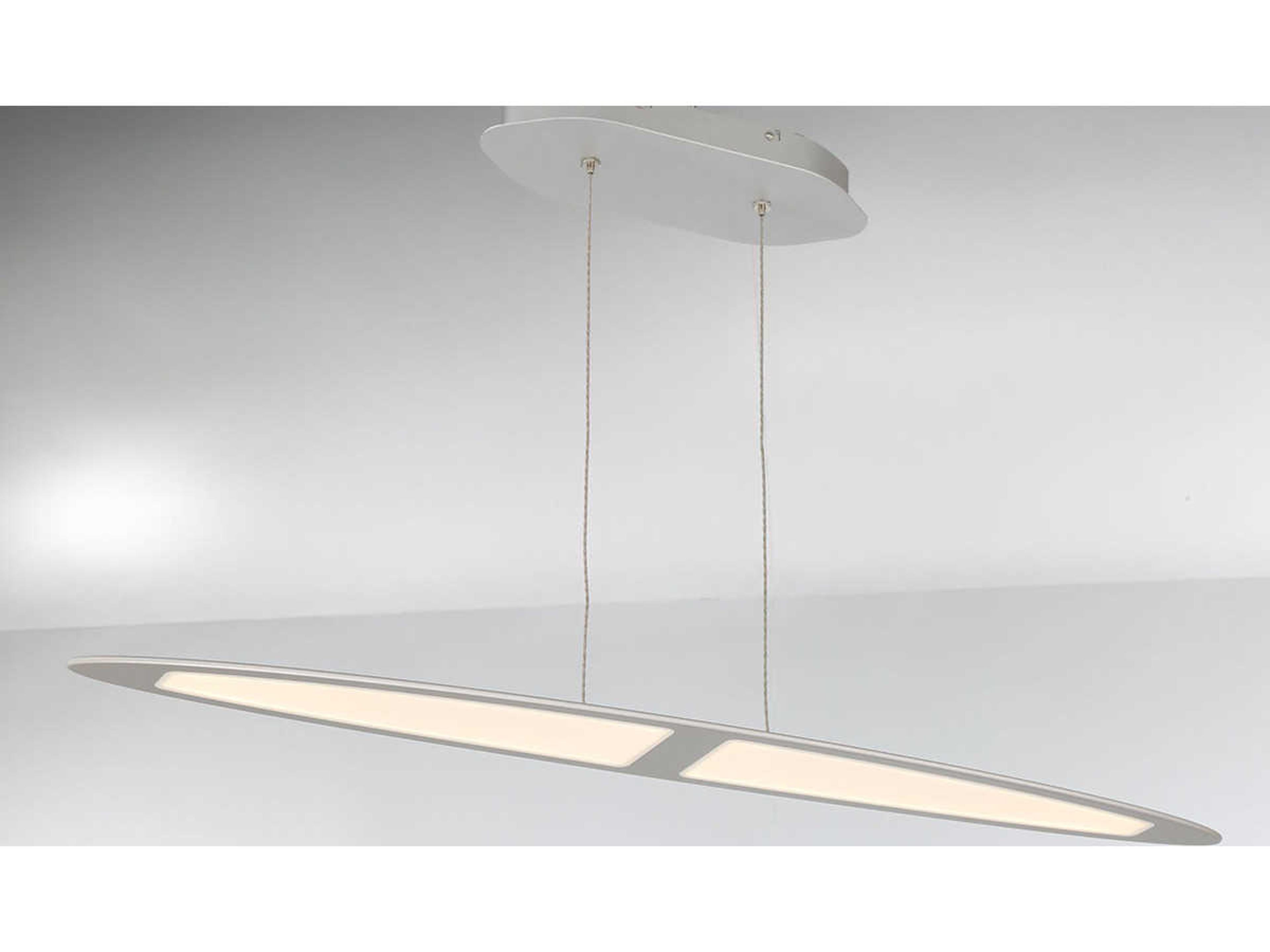 Eurofase Ormont Brushed Nickel LED Linear Island Pendant