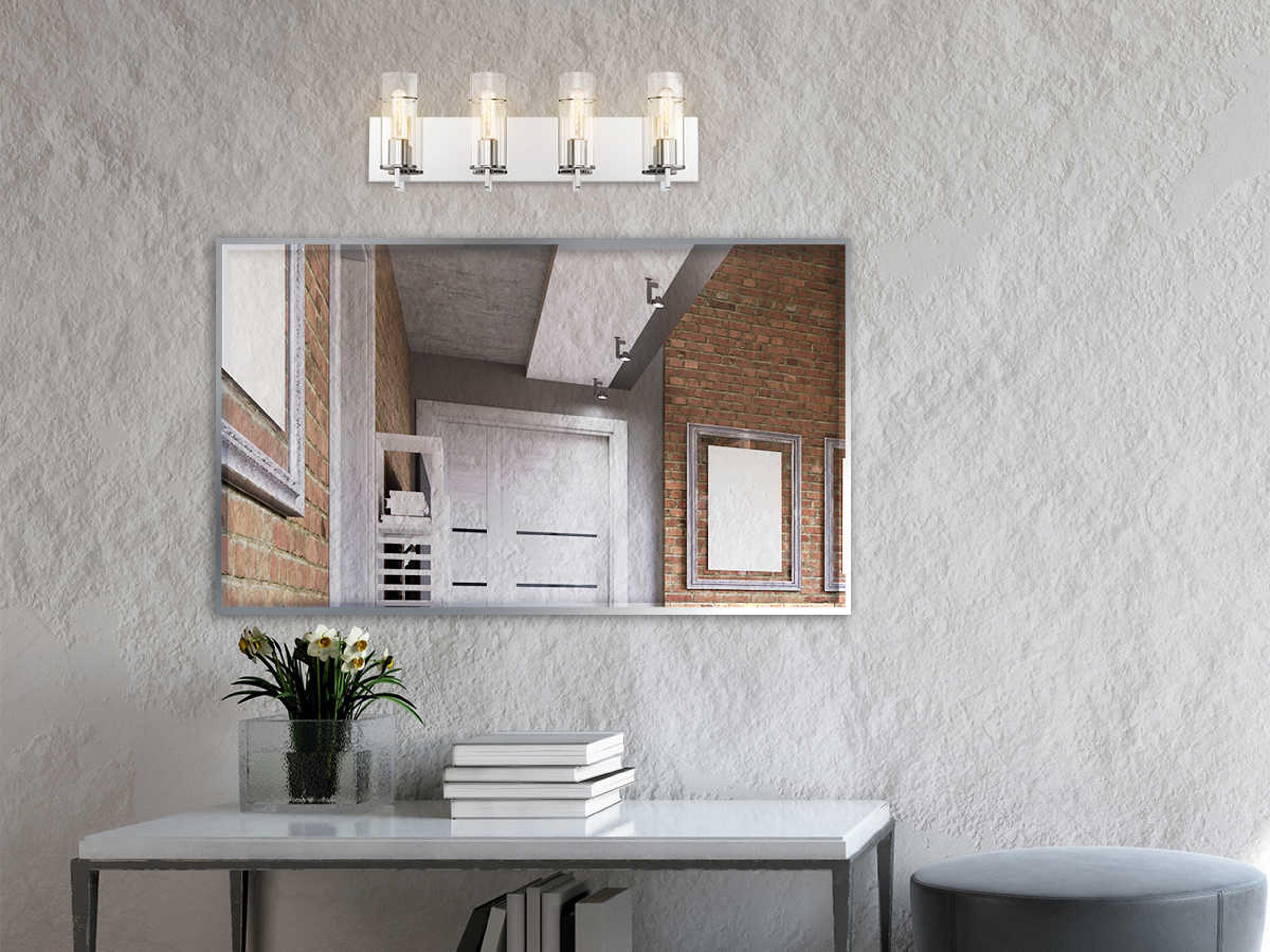 Eurofase Pista 4-Light Chrome Glass Vanity Light