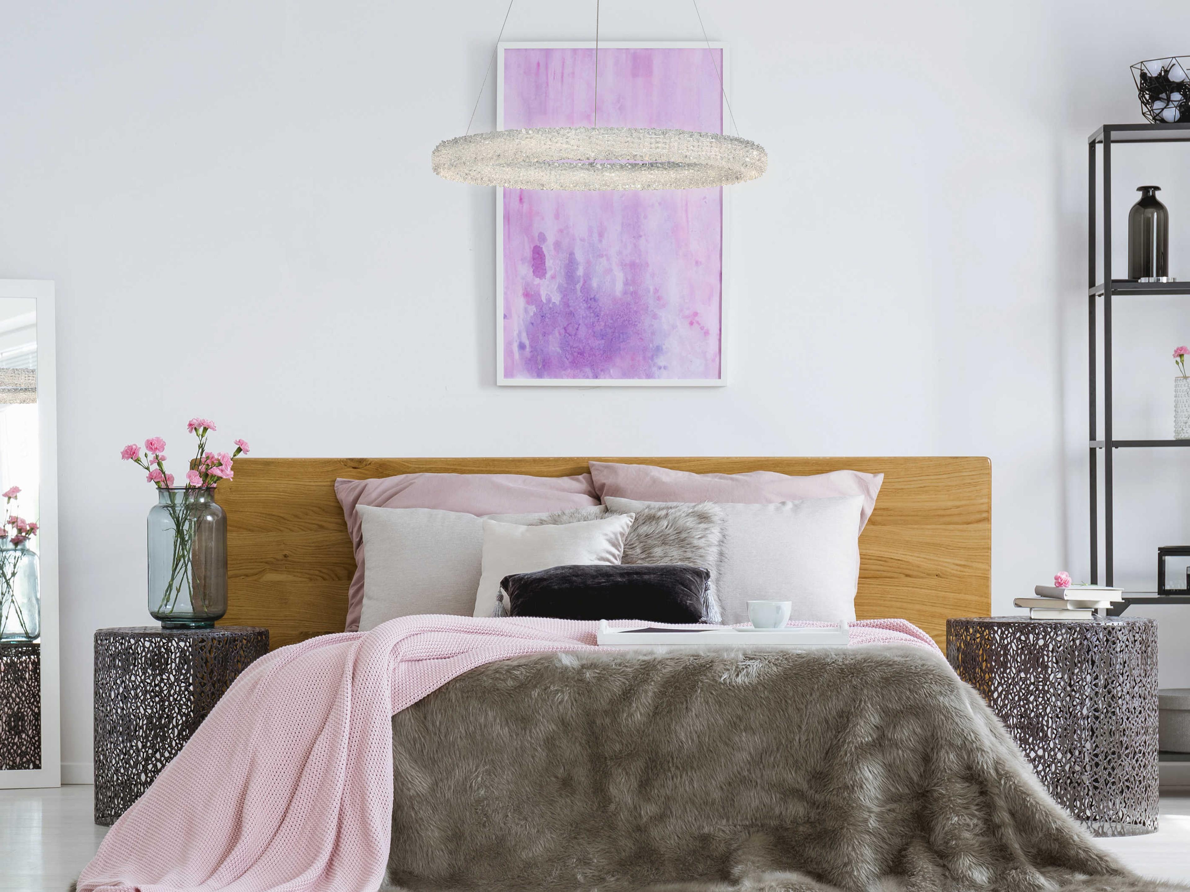 Eurofase Sassi Chrome Crystal LED Round Pendant