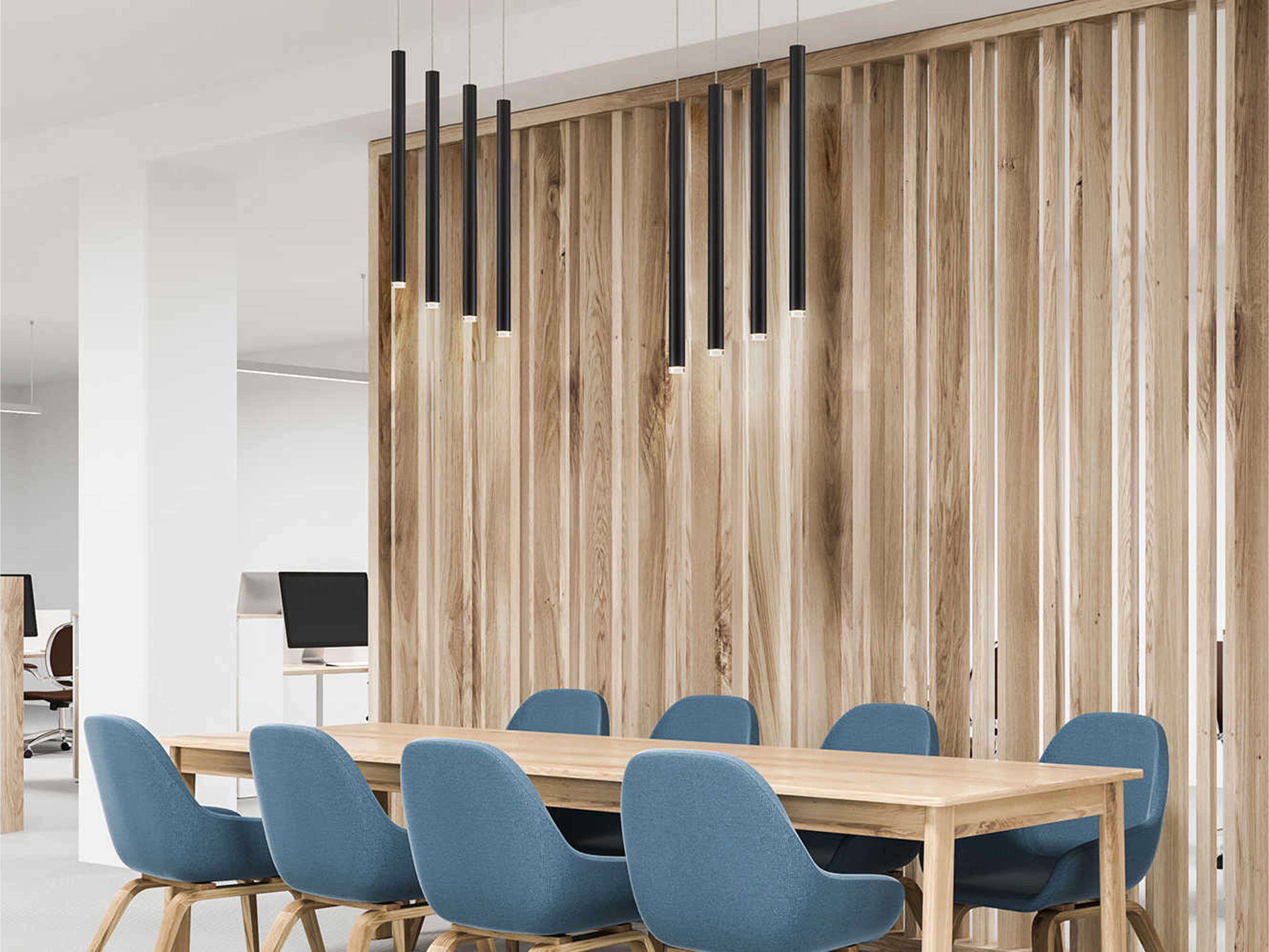 Eurofase Navada Black LED Cylinder Mini Pendant