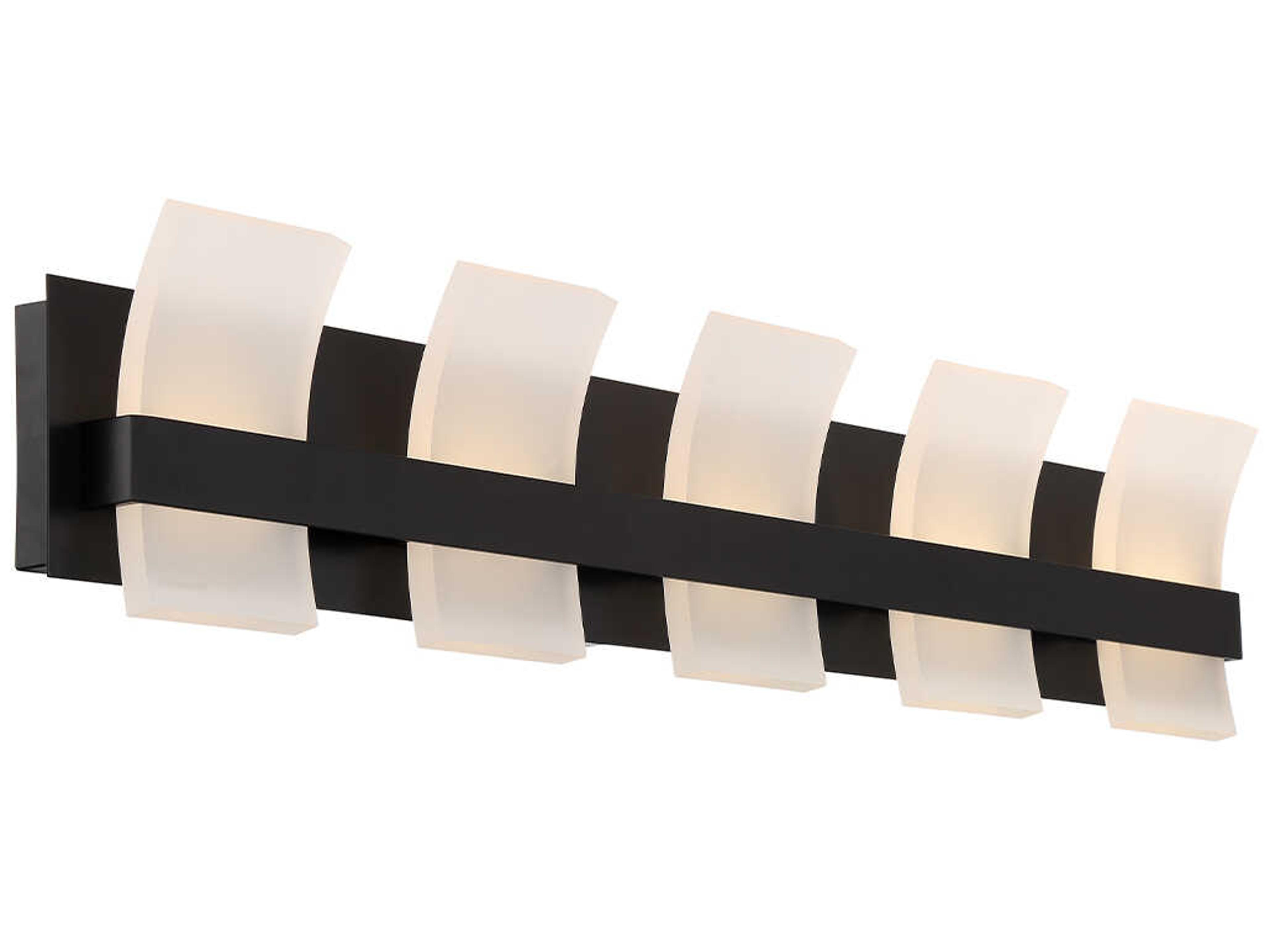 Cambridge 5-Light Black LED Vanity Light