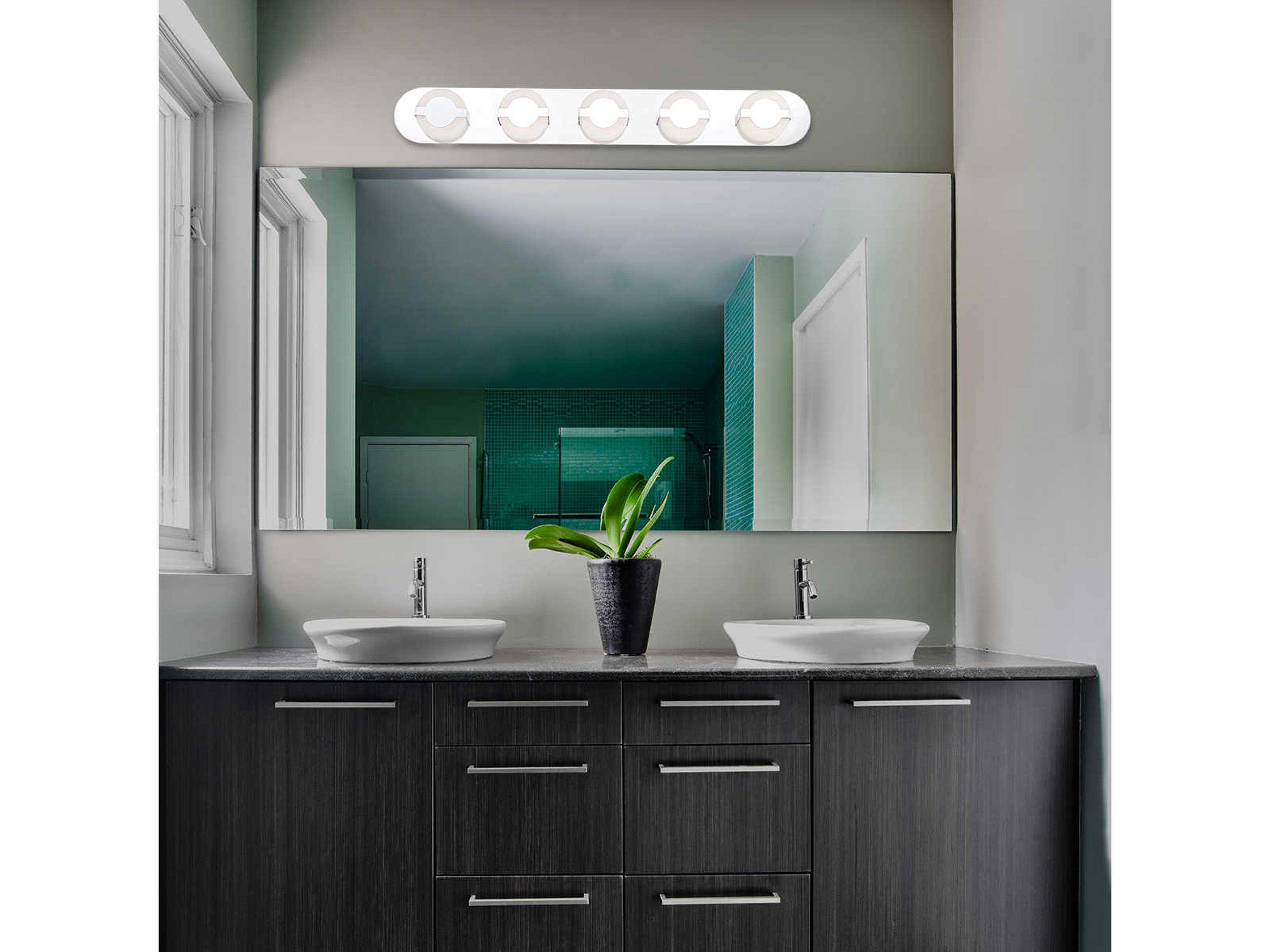 Eurofase Balewood 5-Light Chrome LED Vanity Light