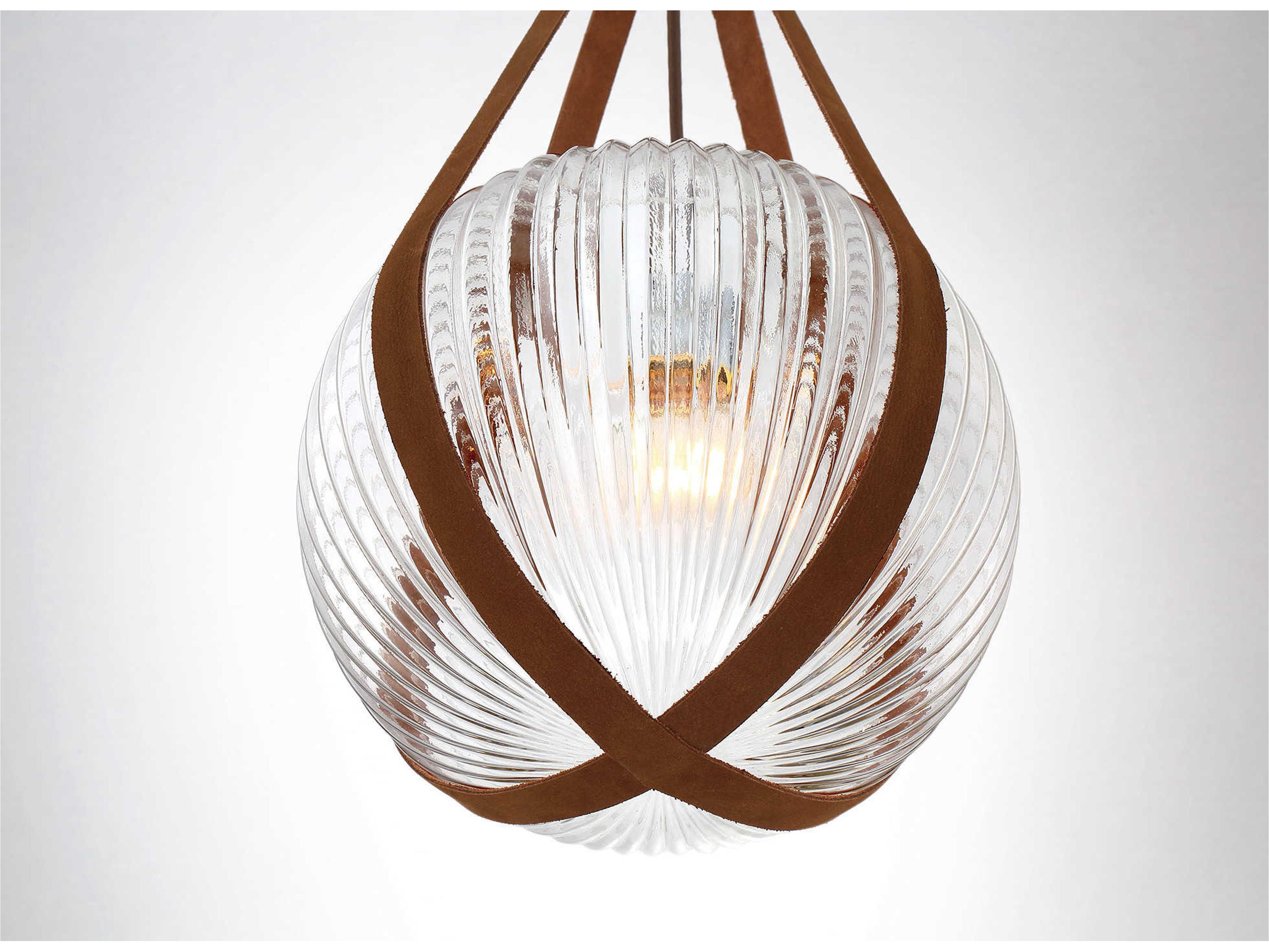 Eurofase Rosemount 1-Light Chrome Clear Glass Globe Pendant