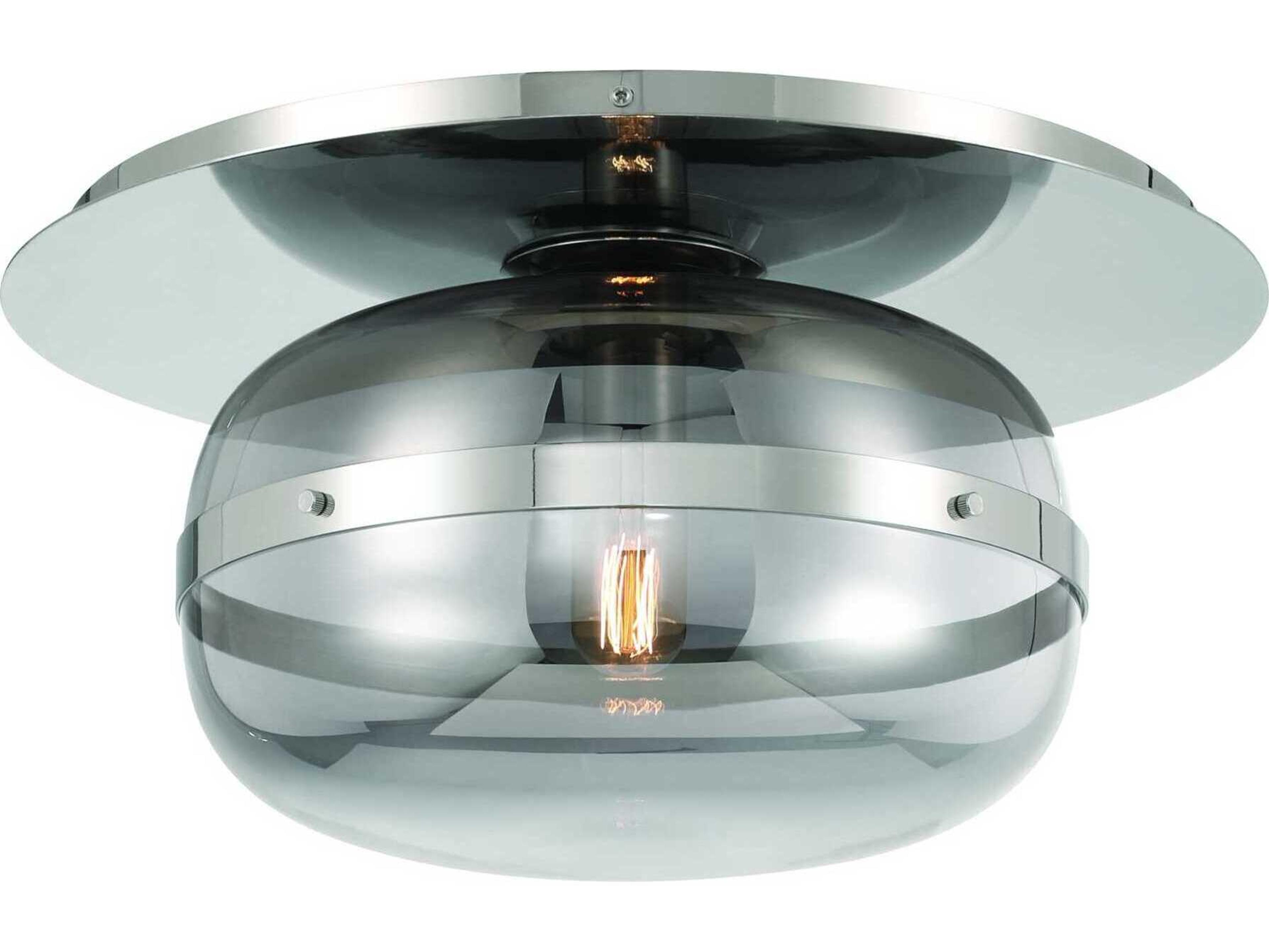 Eurofase Nottingham 1-Light Nickel Flush Mount