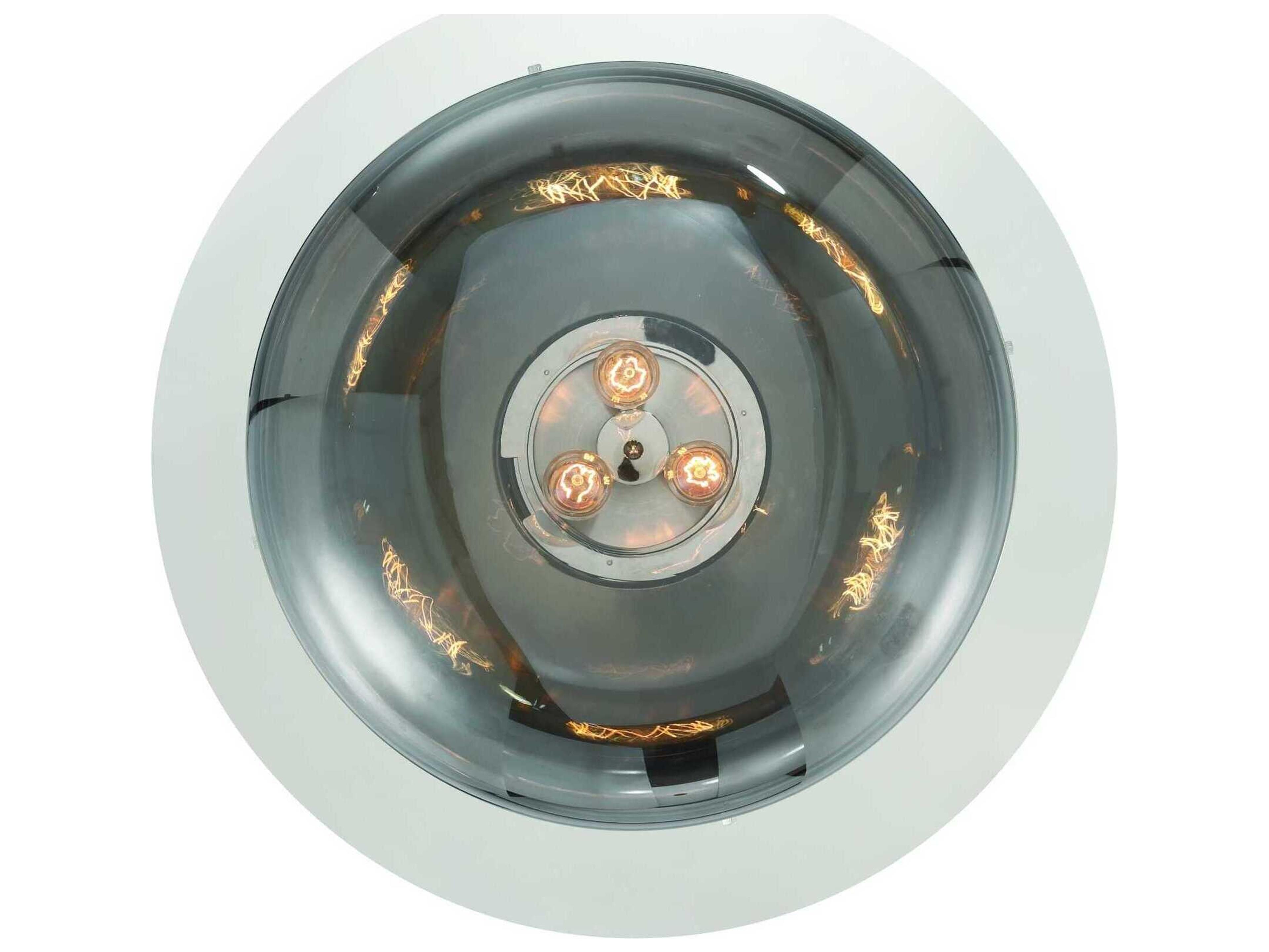 Eurofase Nottingham 3-Light Nickel Flush Mount