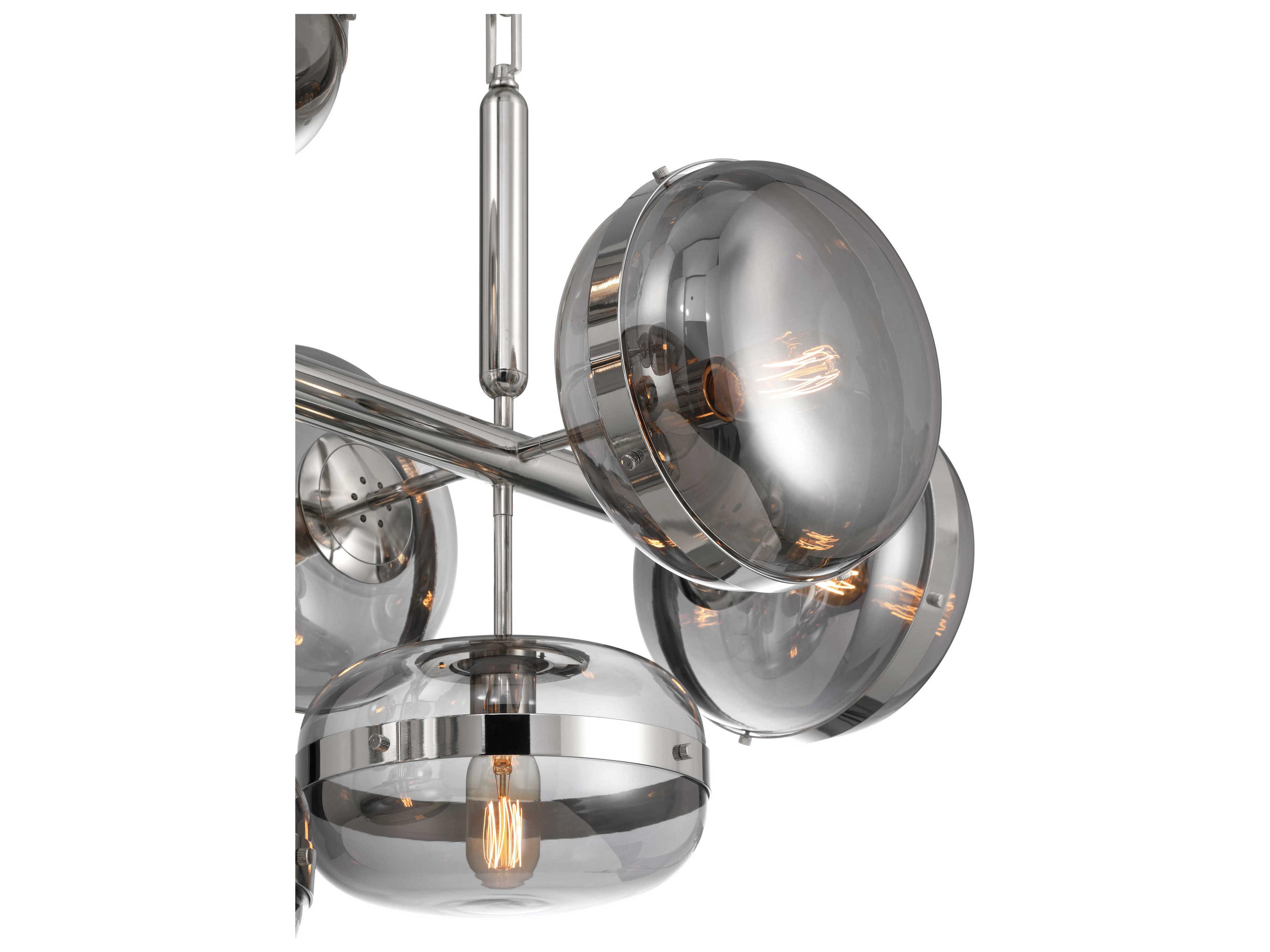 Eurofase Nottingham 10-Light Nickel Island Pendant