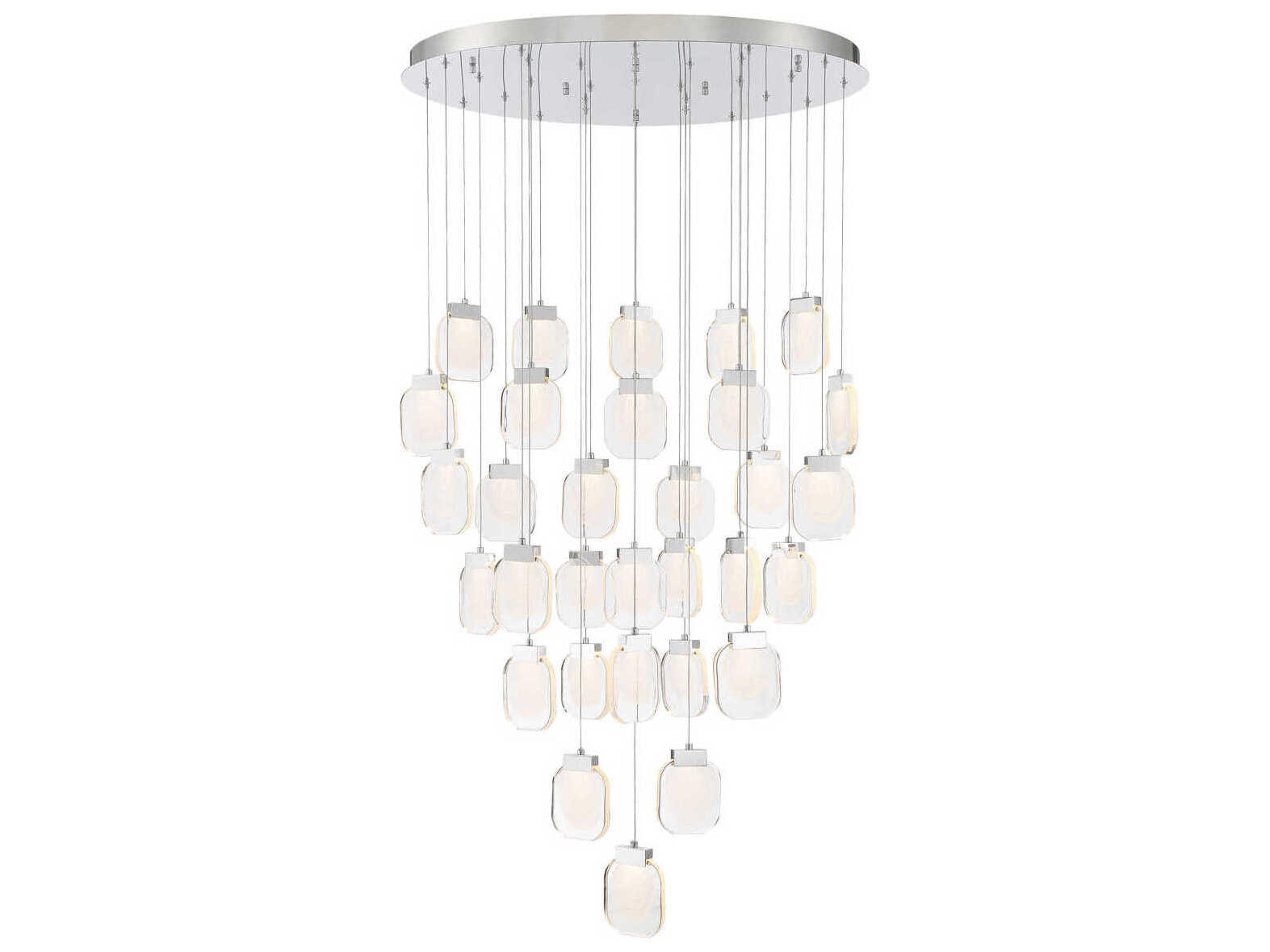 Paget 31-Light Chrome Pendant