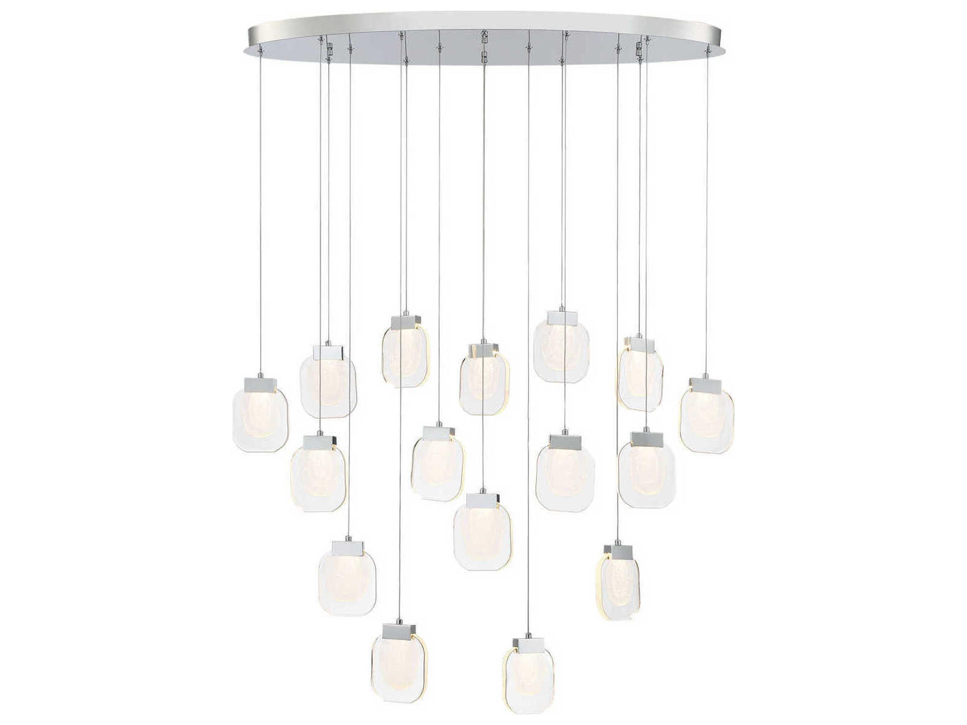 Paget 16-Light Chrome Island Pendant