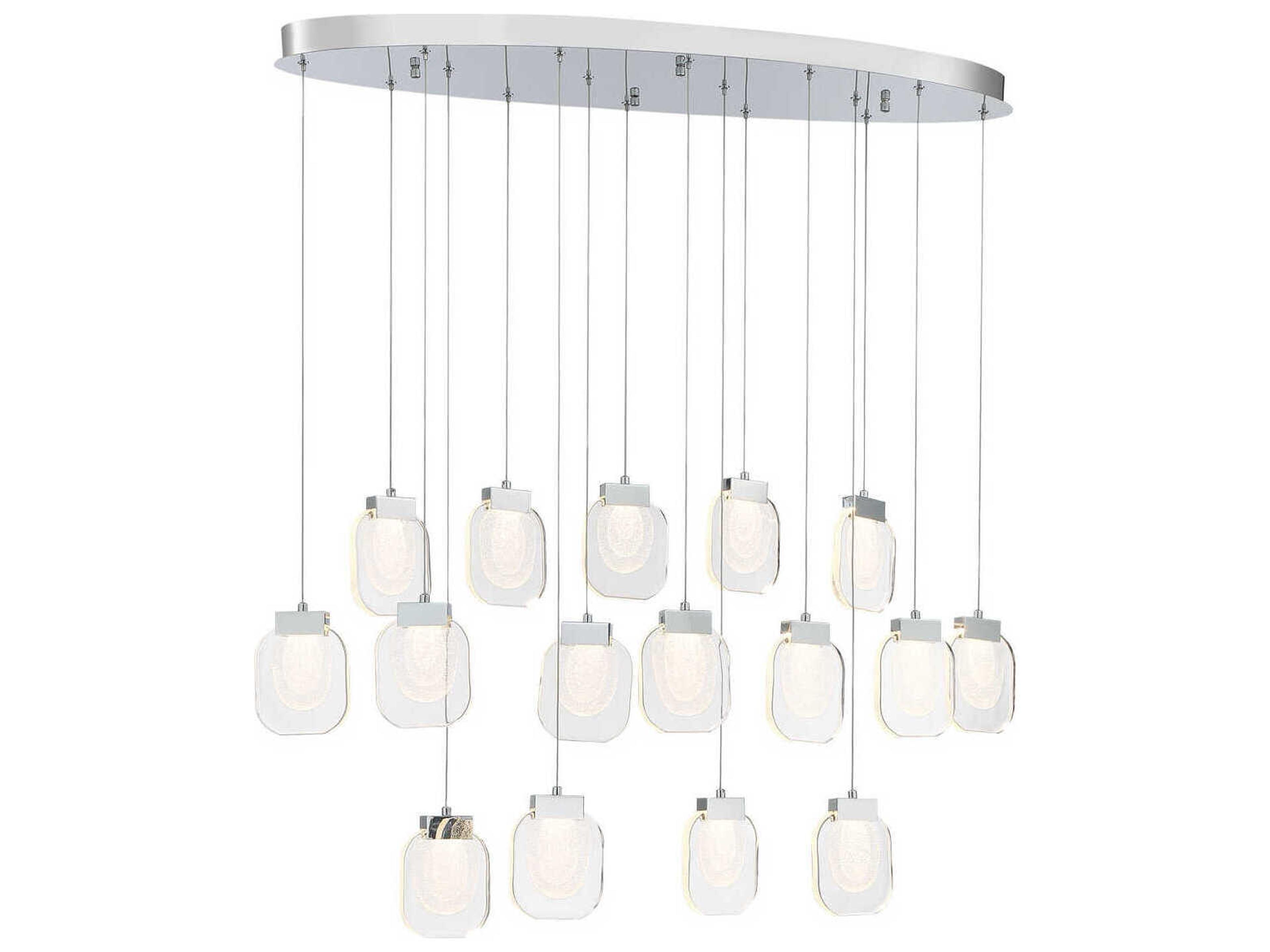 Eurofase Paget 16-Light Chrome Island Pendant