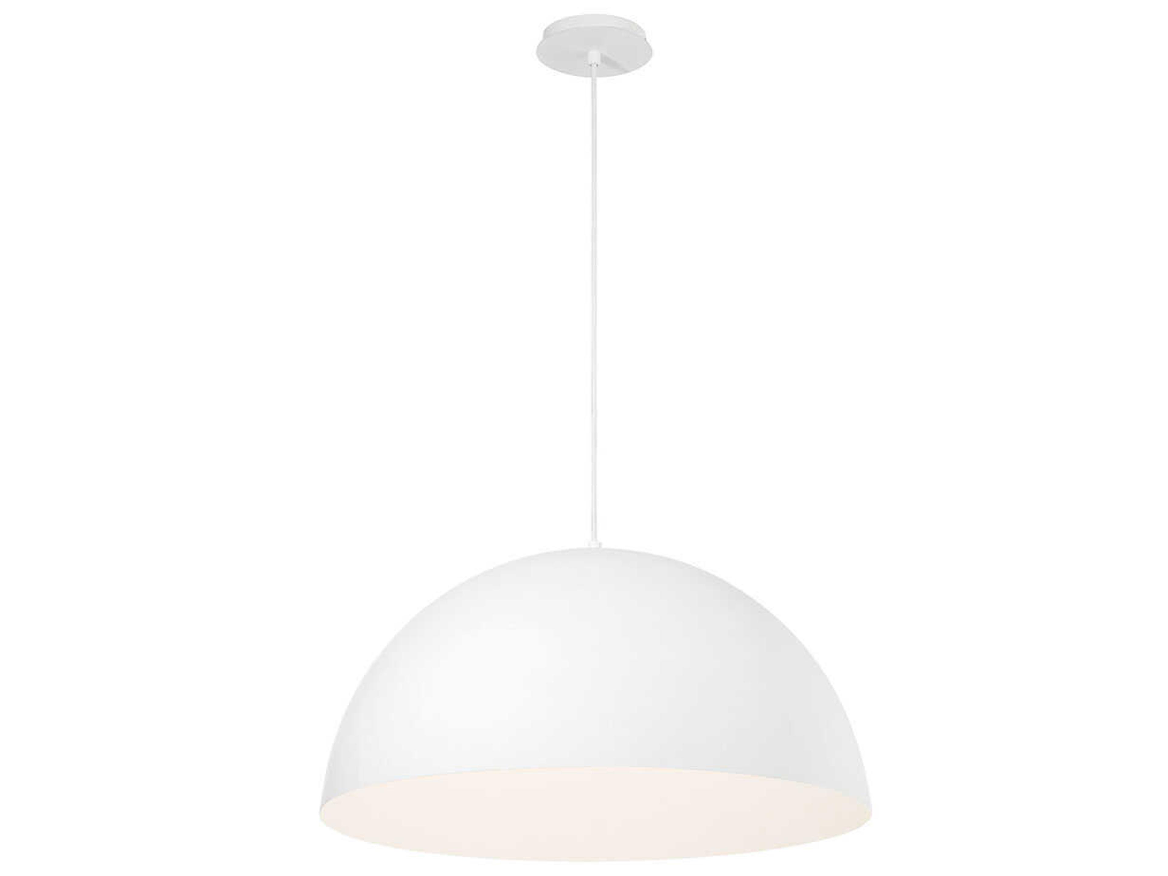 Laverton 1-Light White Dome Pendant