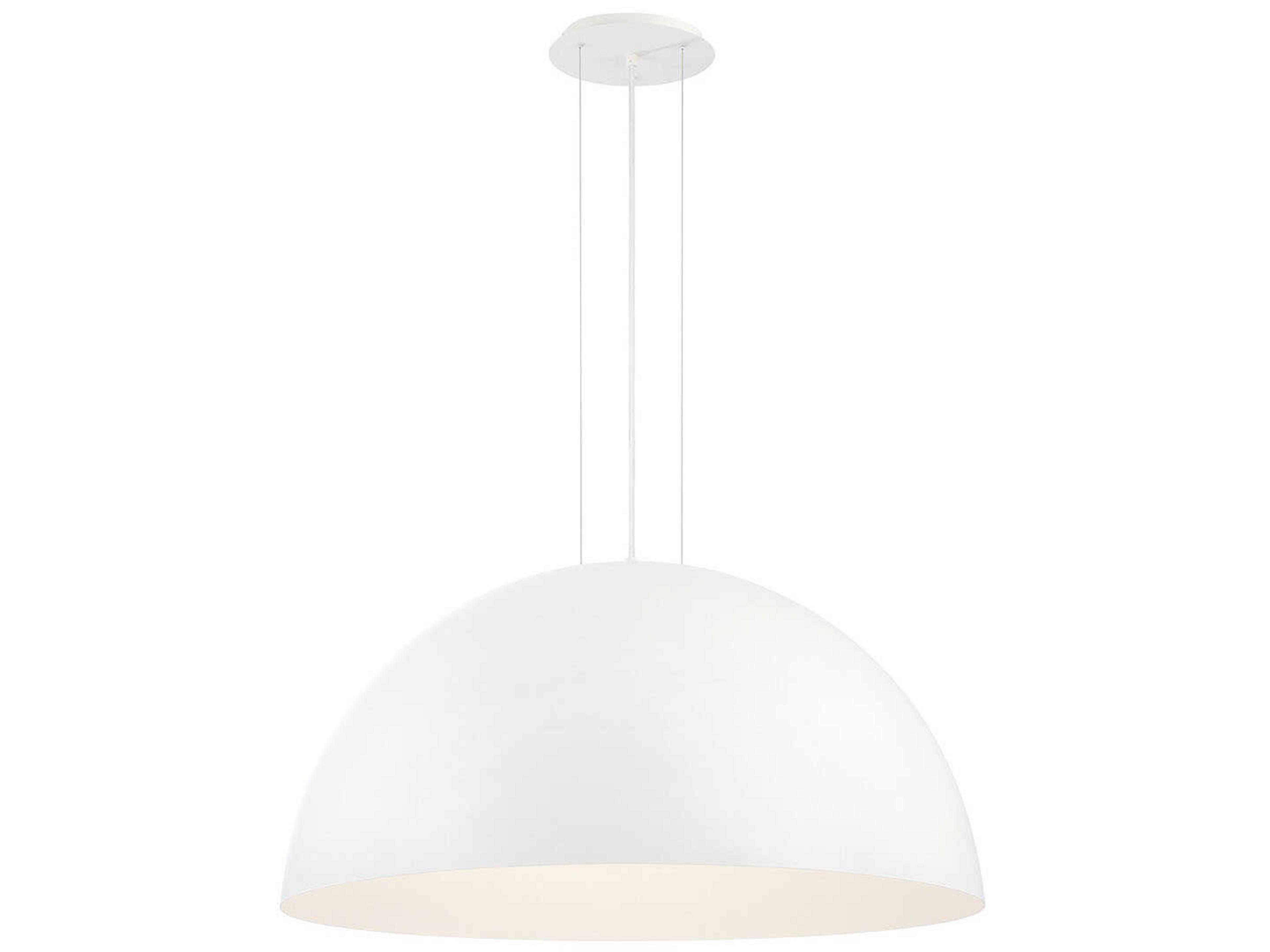Laverton 1-Light White Dome Pendant
